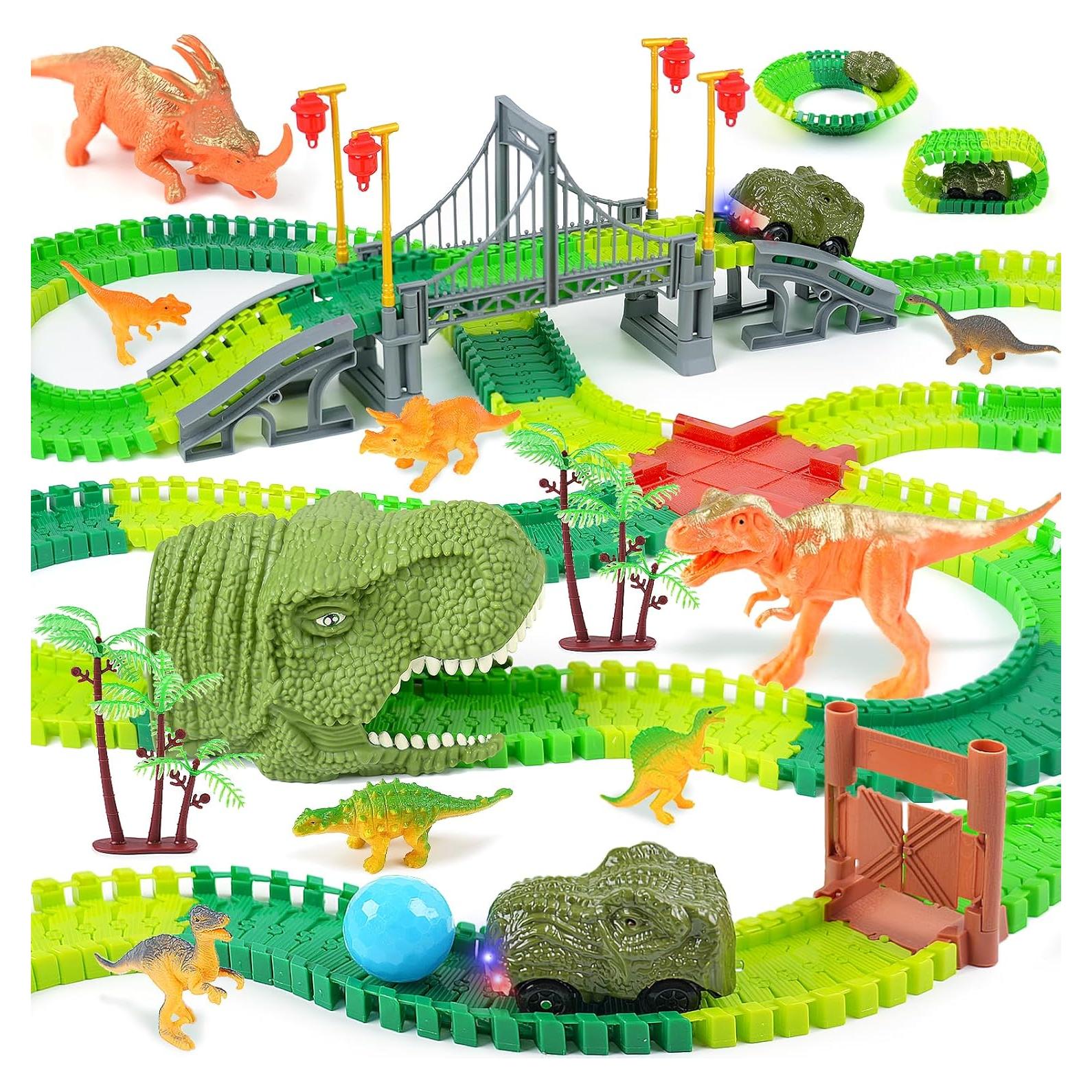 Pista de Carreras de Dinosaurios BEMITON 269 Piezas 1.1kg