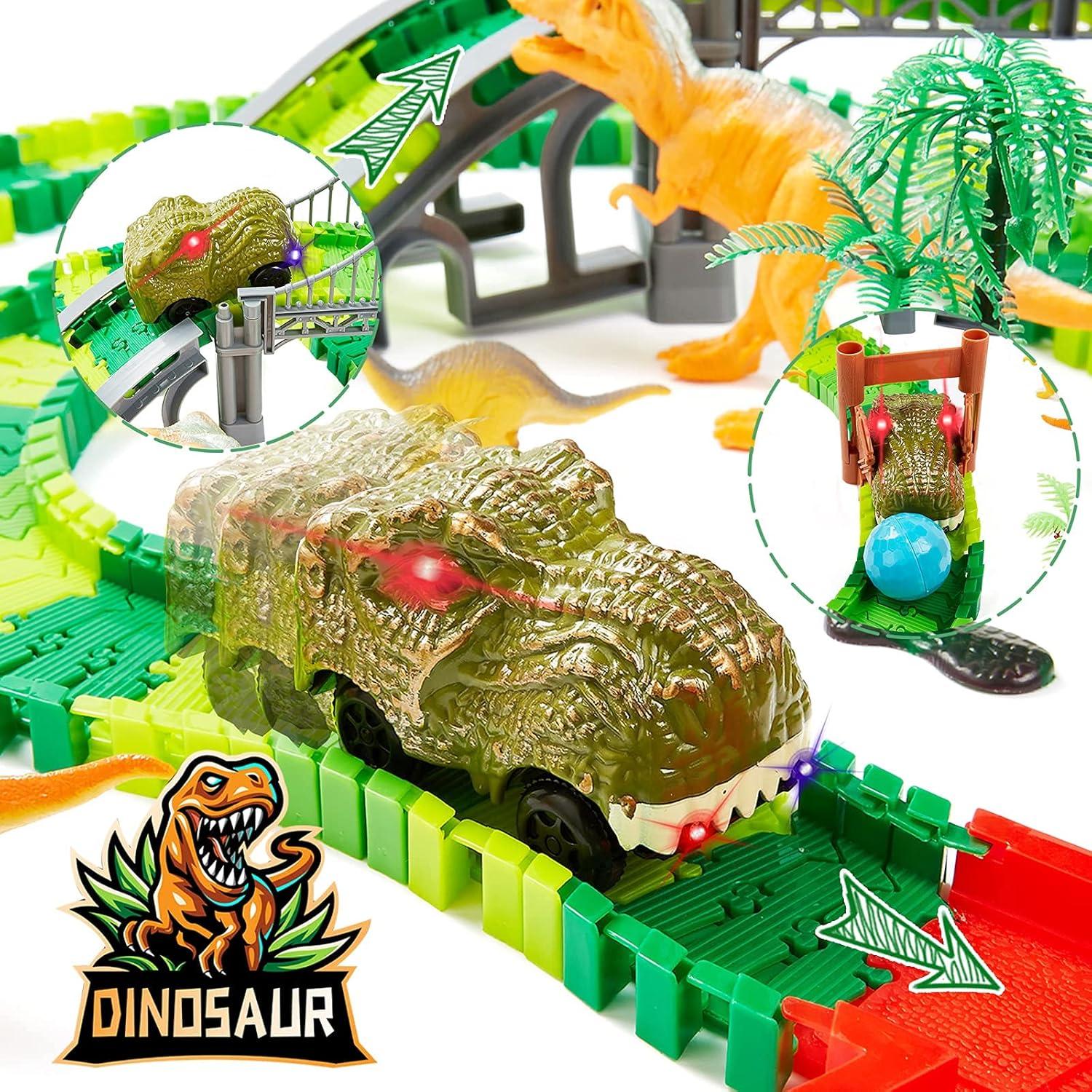 Pista de Carreras de Dinosaurios BEMITON 269 Piezas 1.1kg