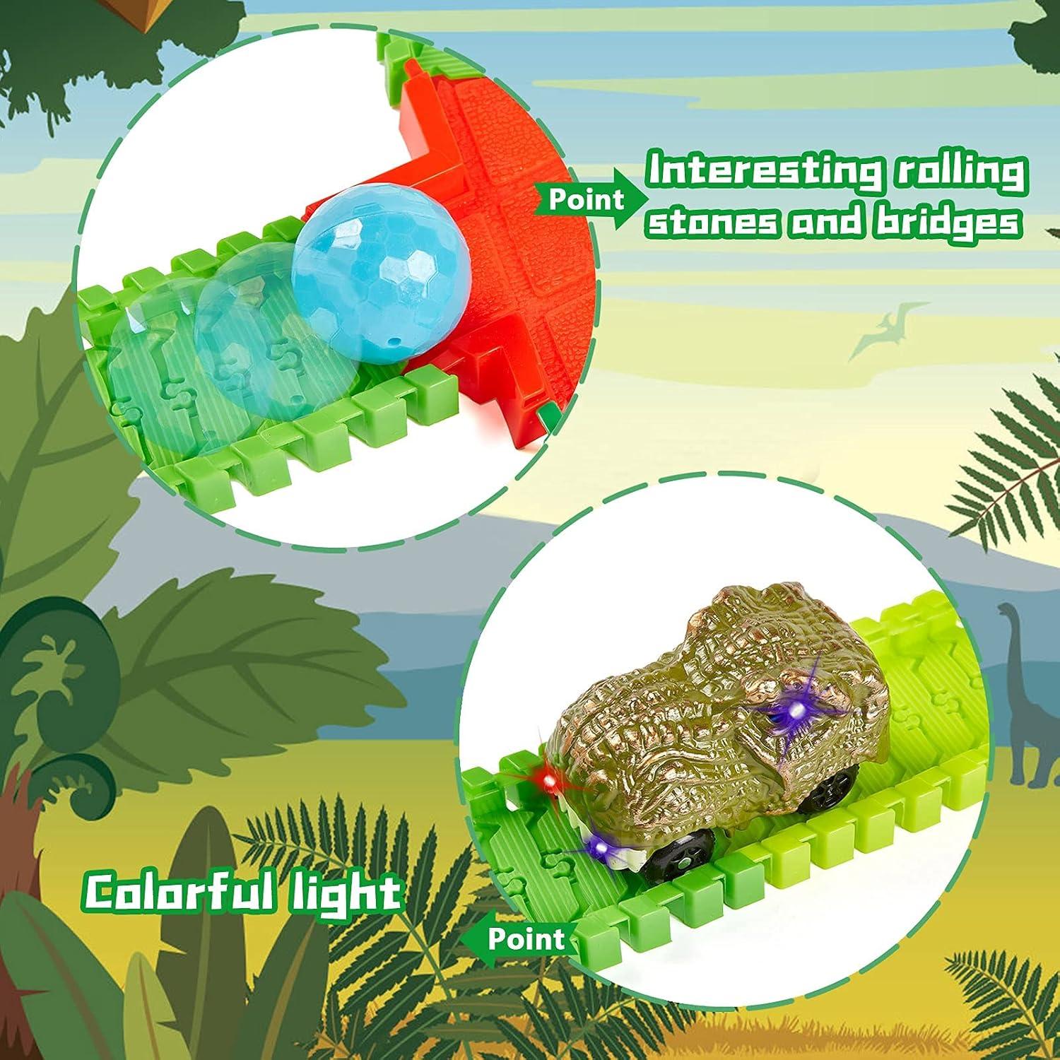 Pista de Carreras de Dinosaurios BEMITON 269 Piezas 1.1kg