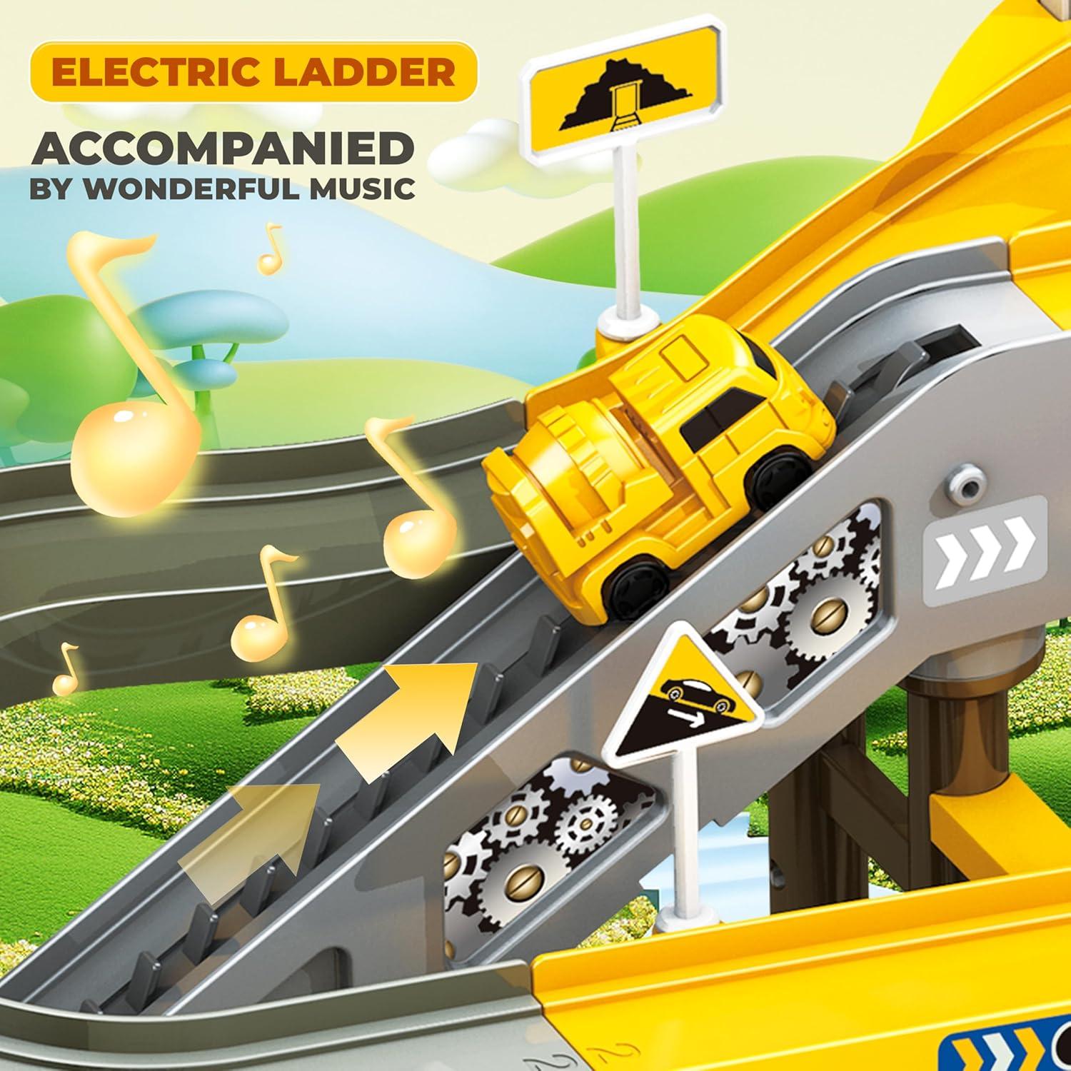 Set de Pista de Carreras SmilessKiddo 68 PCS para Niños 3-6 Años