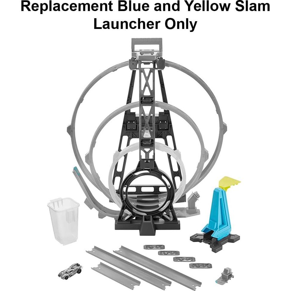 Lanzador Slam Azul y Amarillo de Reemplazo Hot Wheels GLC96