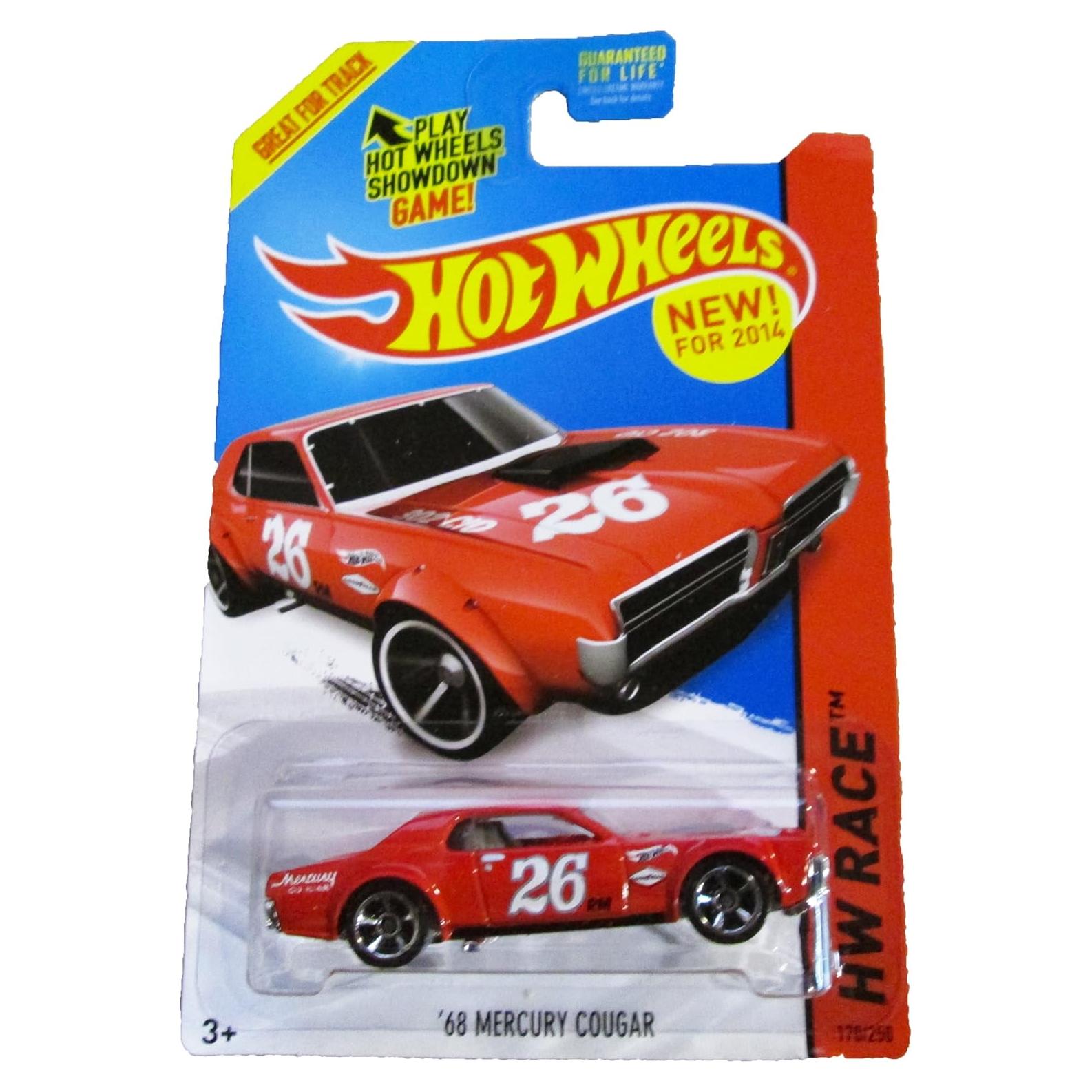 Auto de Juguete Mattel Hot Wheels '68 Mercury Cougar Rojo