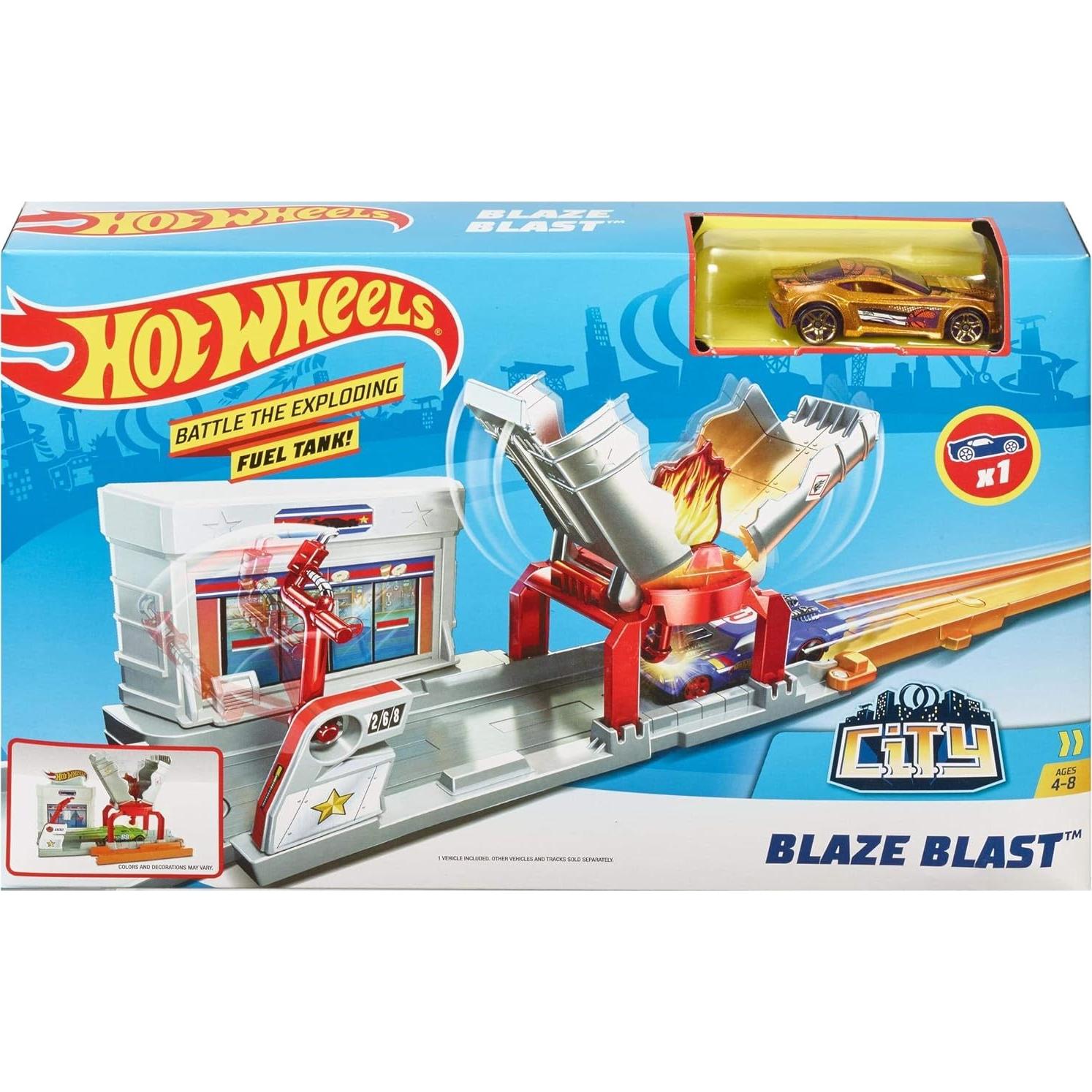 Juego de Plegado Hot Wheels Blaze Blast con Vehículo