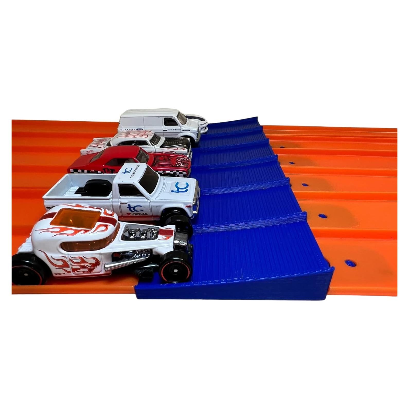 Salto de 6 Carriles Azul | Accesorio Pista Super Hot Wheels