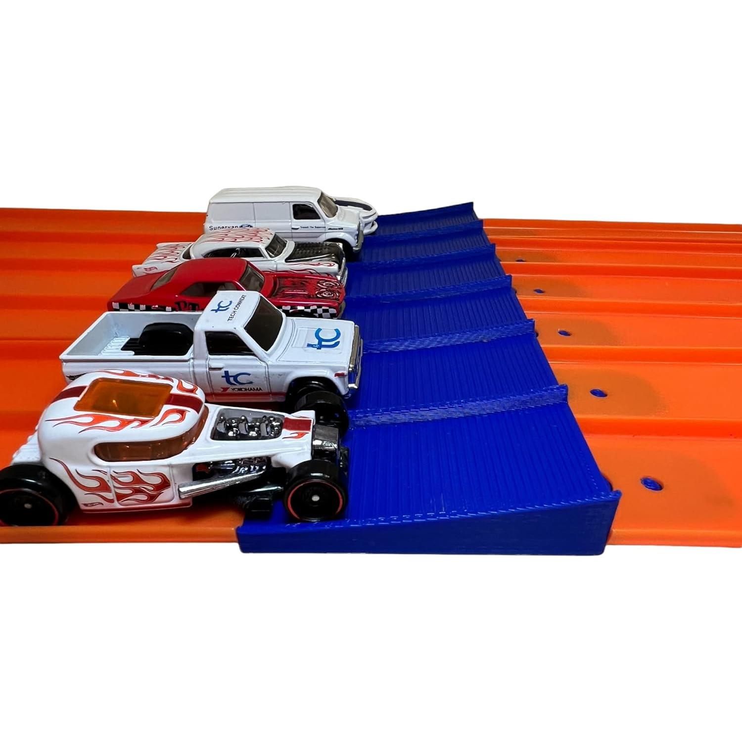 Salto de 6 Carriles Azul | Accesorio Pista Super Hot Wheels