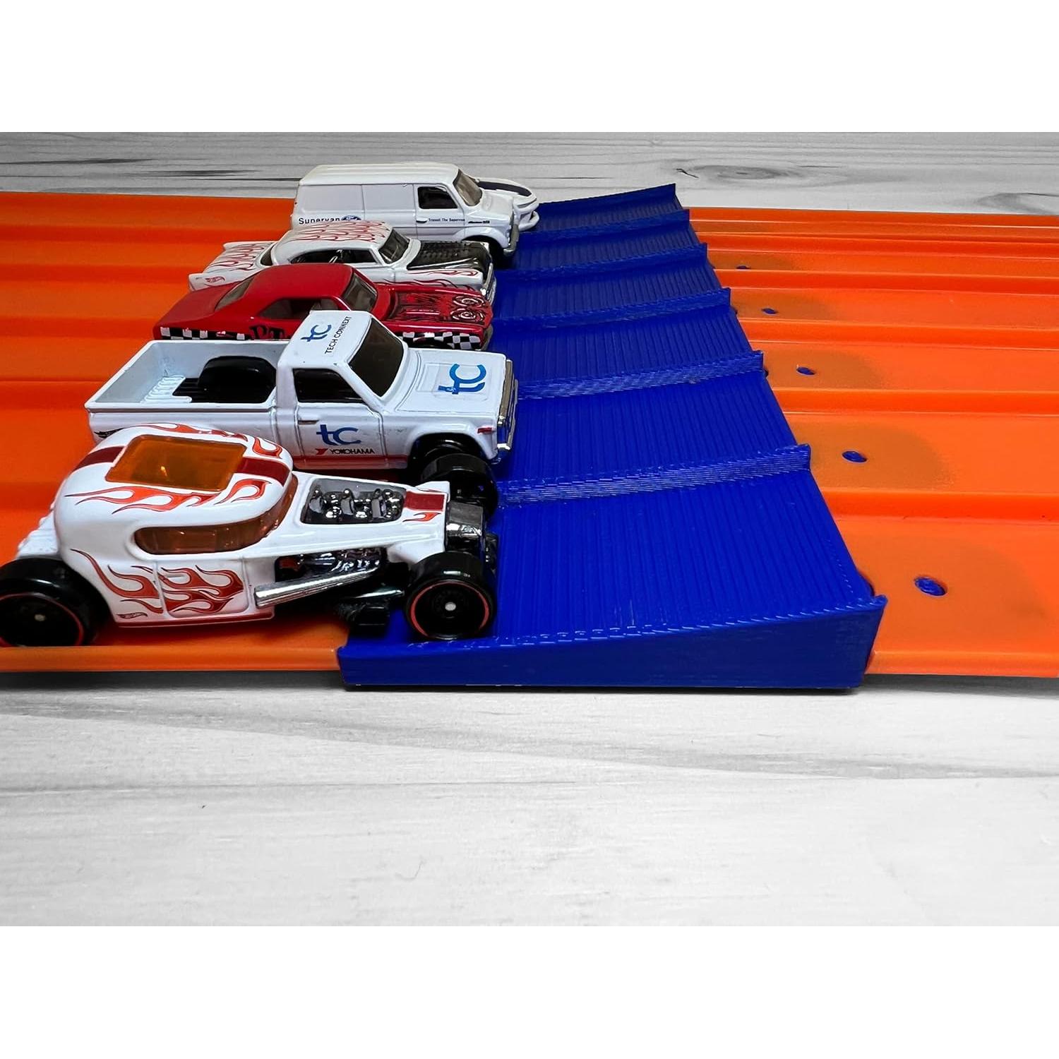 Salto de 6 Carriles Azul | Accesorio Pista Super Hot Wheels