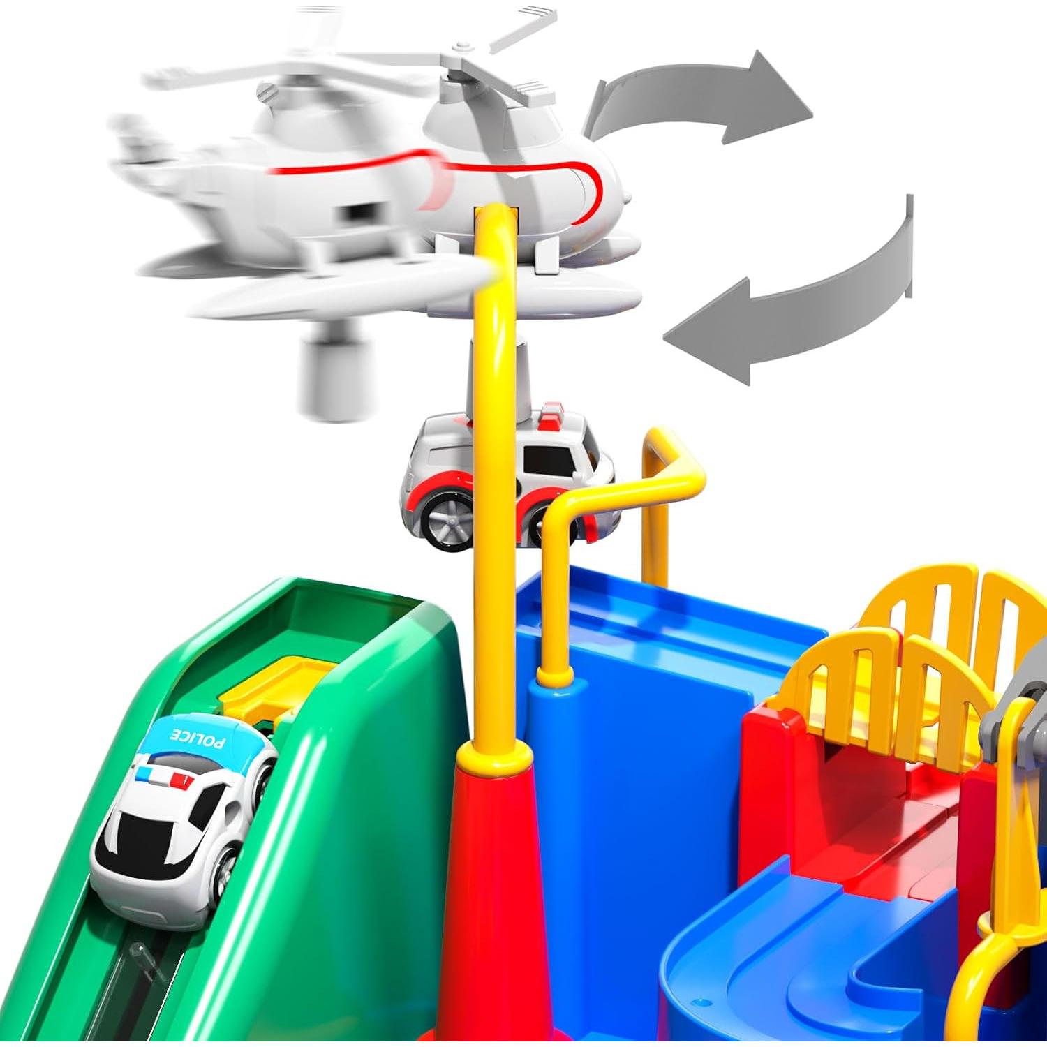 Pista de Carreras TEMI con 3 Carros para Niños 3 a 7 Años