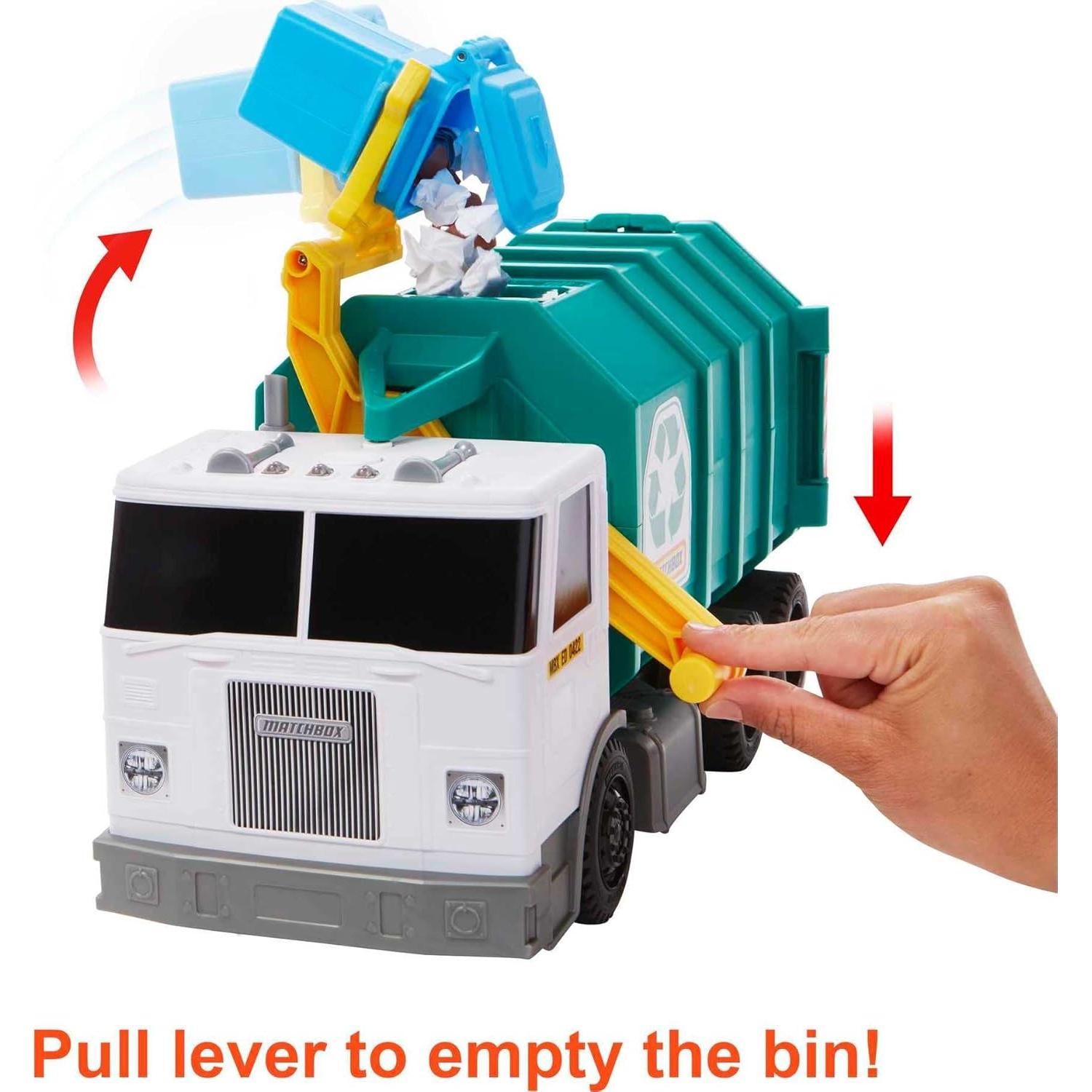 Camión de Reciclaje Matchbox 38.1 cm con Luces y Sonidos