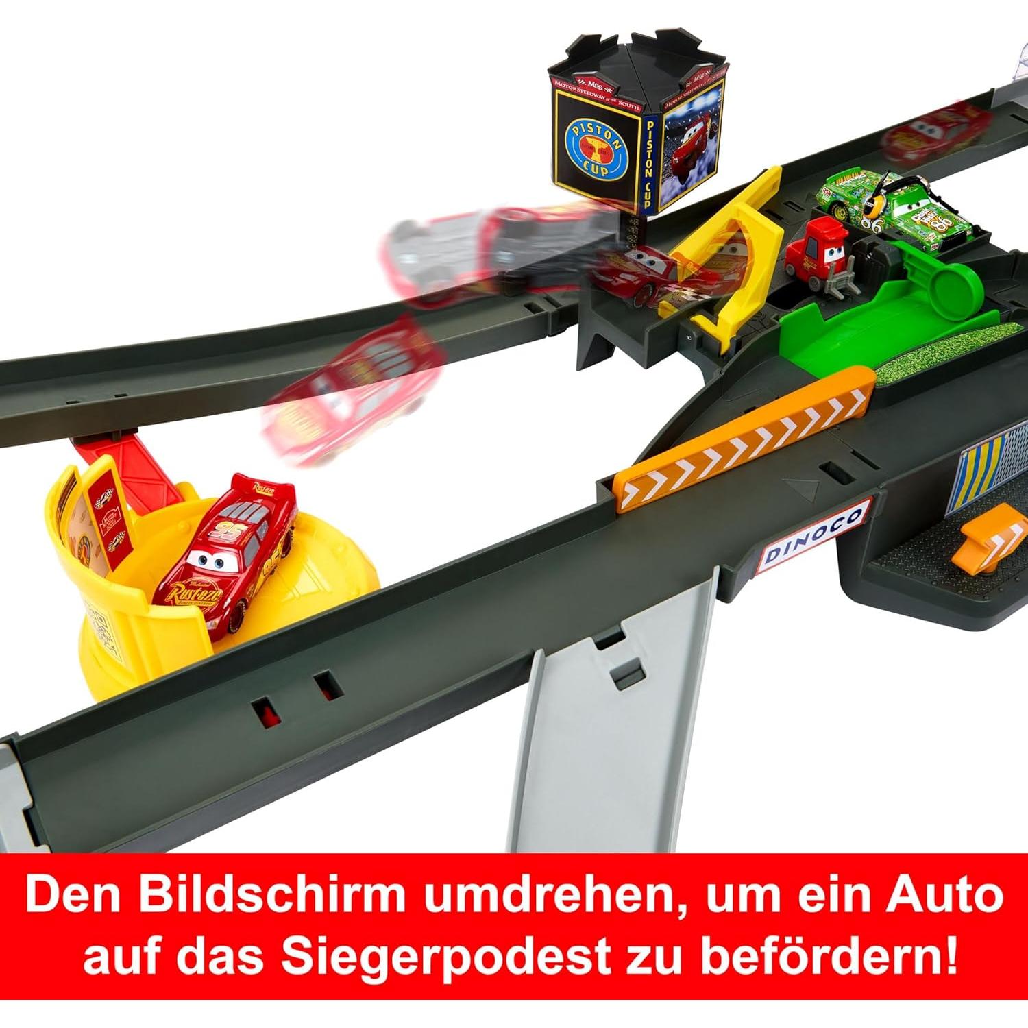 Juego de Pista Piston Cup Mattel Disney Pixar Cars con Lightning McQueen
