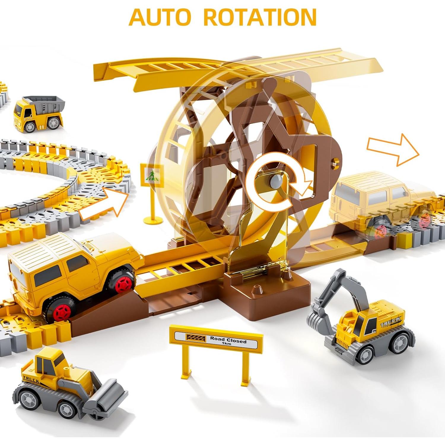 Juego de Pistas de Construcción 299 PCS iHaHa con Coches