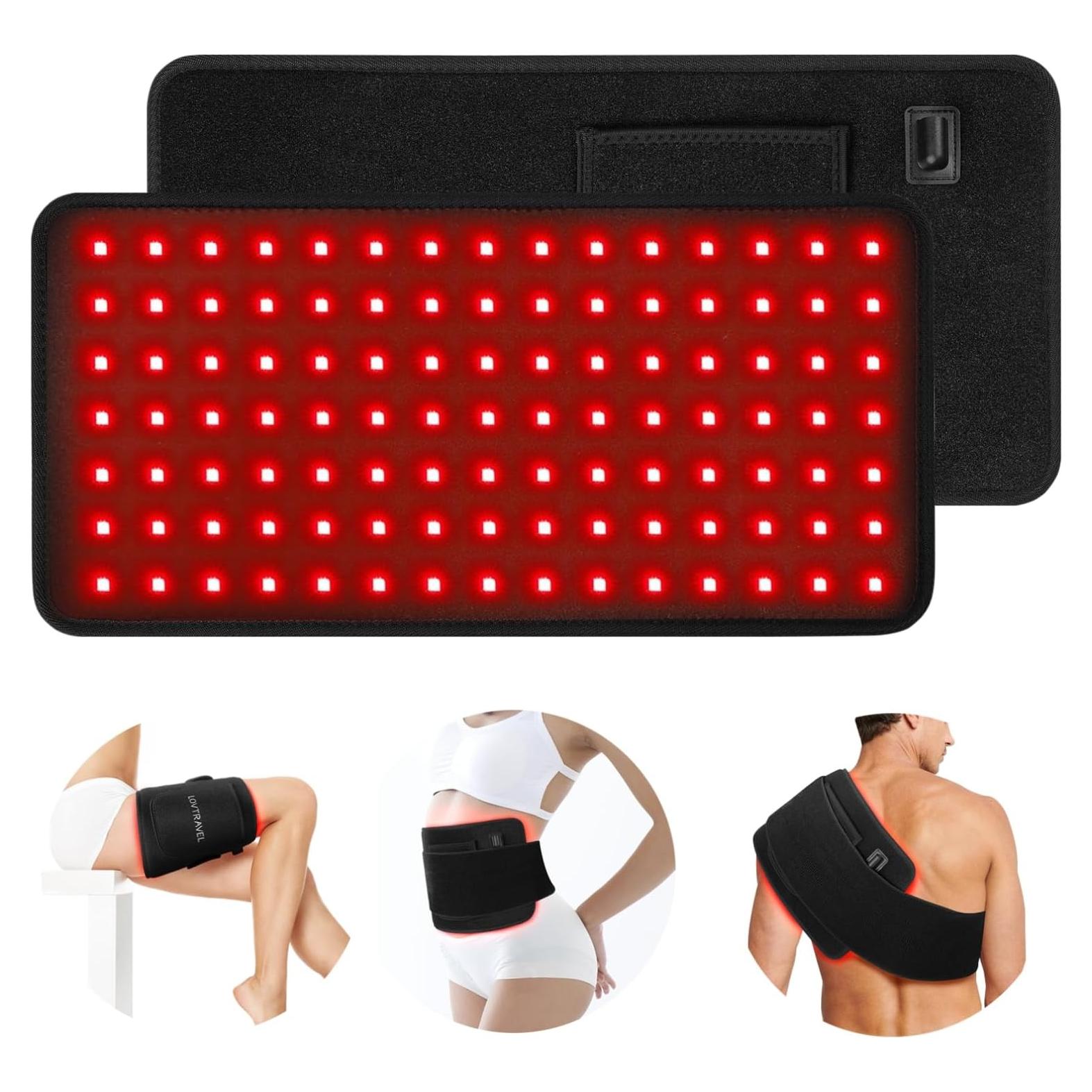 LOVTRAVEL Terapia de Luz Roja 40.6x20.1cm 210 LEDs Ajustable