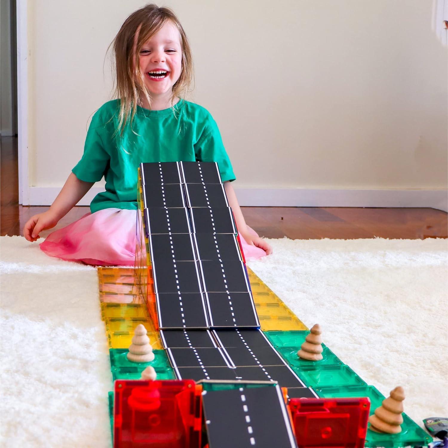 Toppers de Carretera Aprender y Crecer 40 Piezas - Juguete Magnético