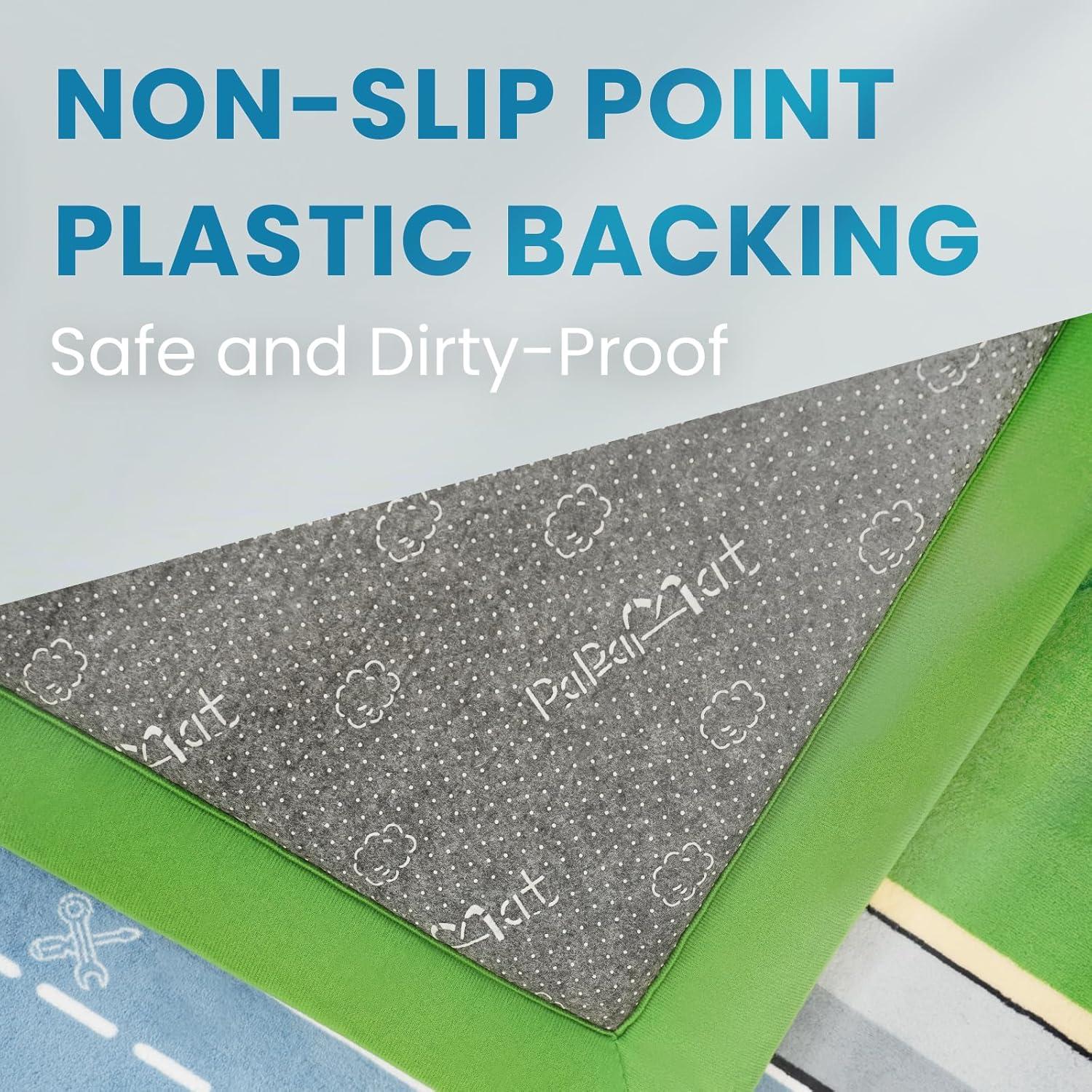 Alfombra de Juego PaPaMat Pista de Carreras 200x150 cm Antideslizante