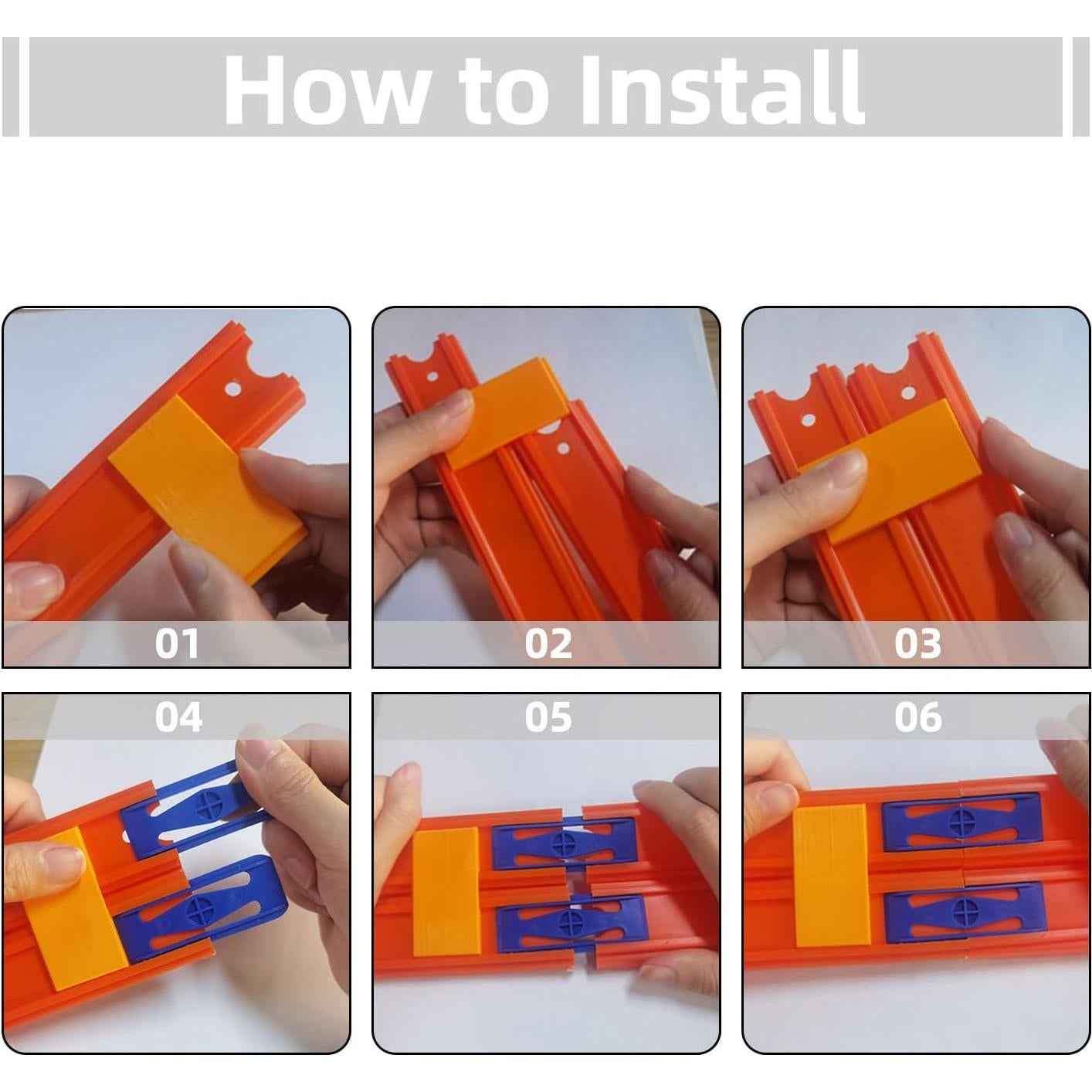 Conectores de Pistas Hot Wheels K TOMOTO - 20 Piezas