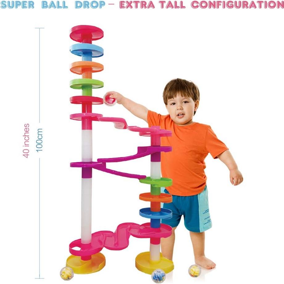 Torre de Caída de Pelotas Super WEofrecemosloqueTUquieres - Juguete Montessori 10M+
