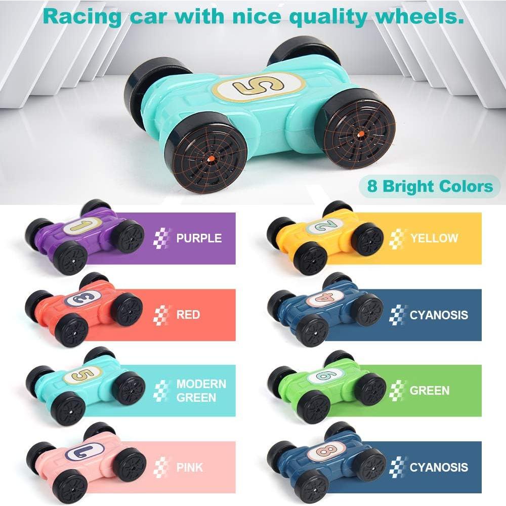 Pista de Carreras para Niños LiDi RC con 6 Rampas y 8 Coches