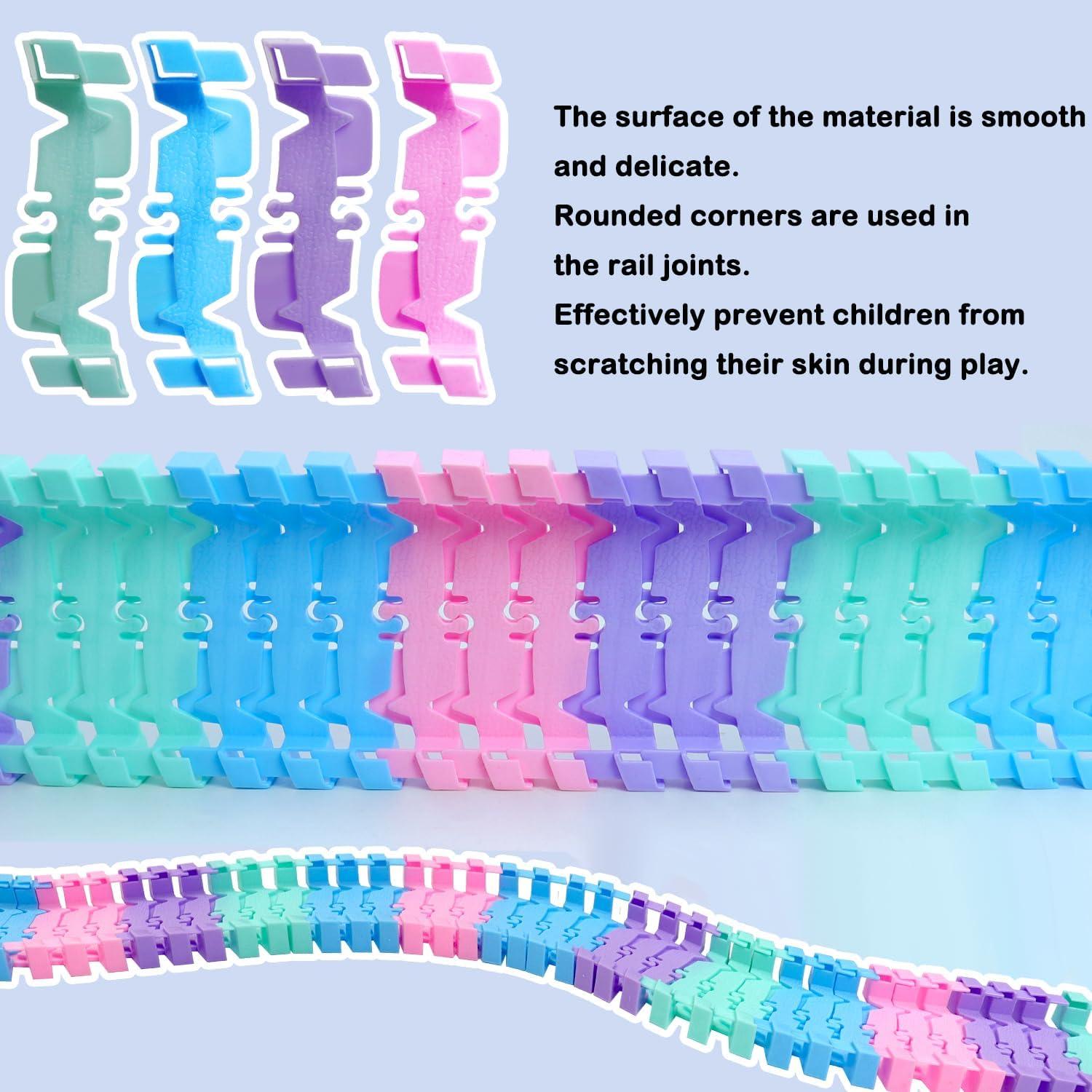 Set de Pistas Flexibles 96 PCS SCKTYZS - Juguete de Carreras