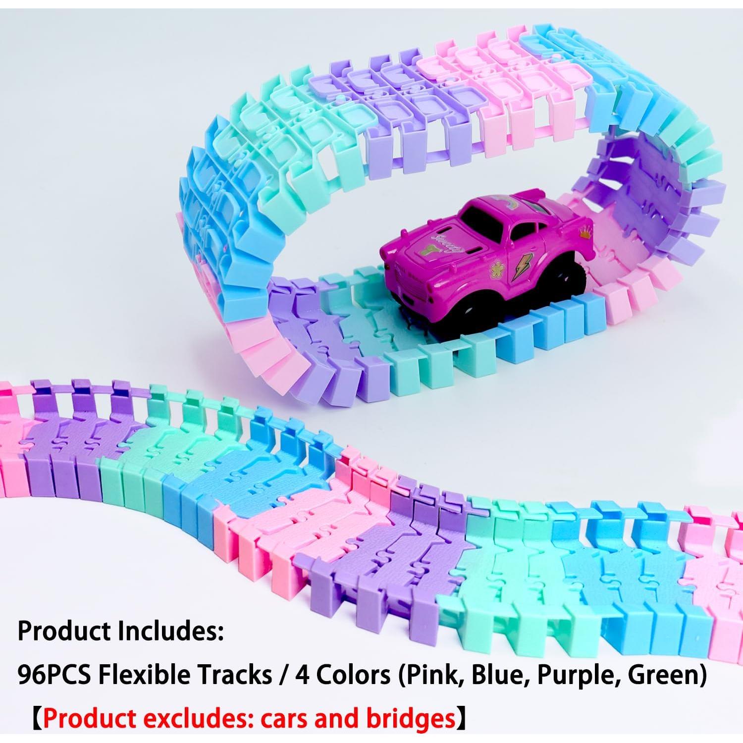 Set de Pistas Flexibles 96 PCS SCKTYZS - Juguete de Carreras