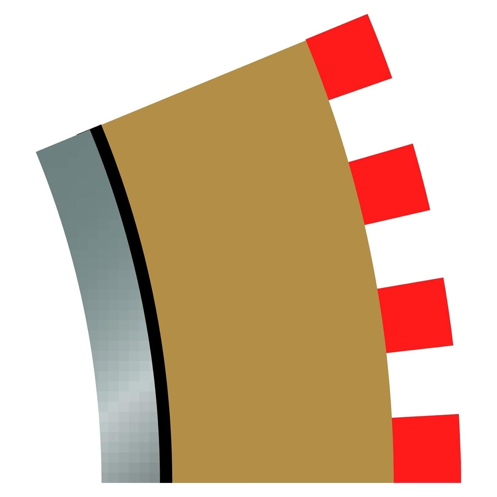 Curva Scalextric C8280 Bordes Internos 22.5° Marrón