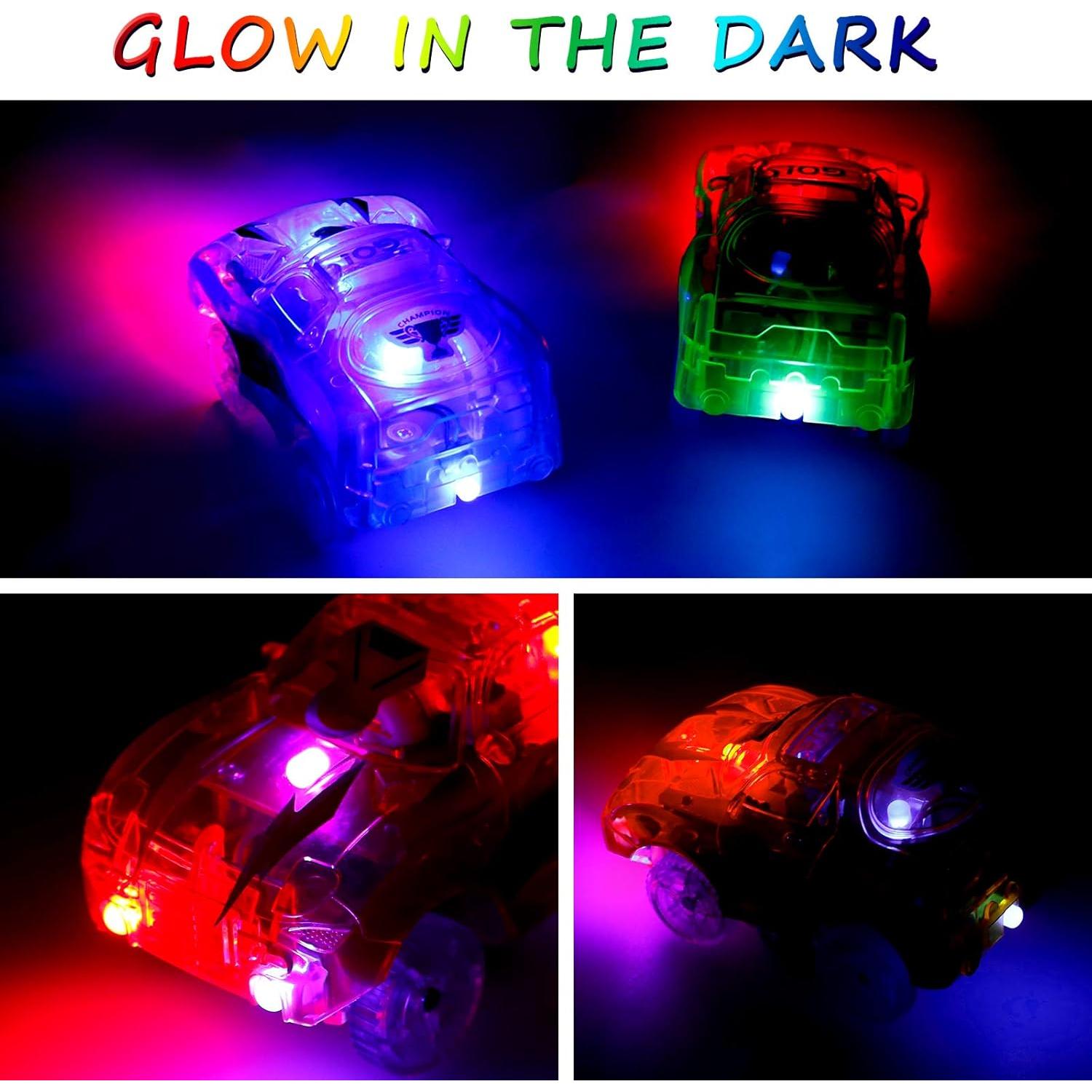 Coches de Pista Iluminados 4pcs FancyWhoop con LED