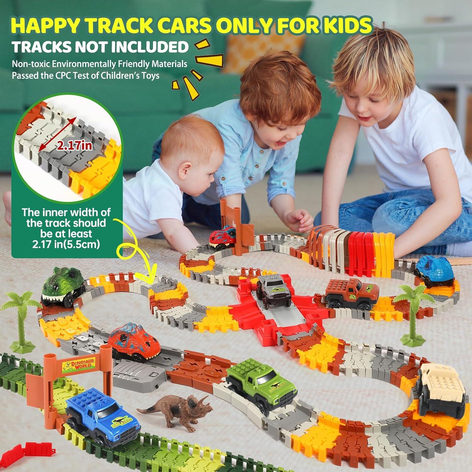 Coches de Pista Iluminados LED Save Unicorn - 3 Pack