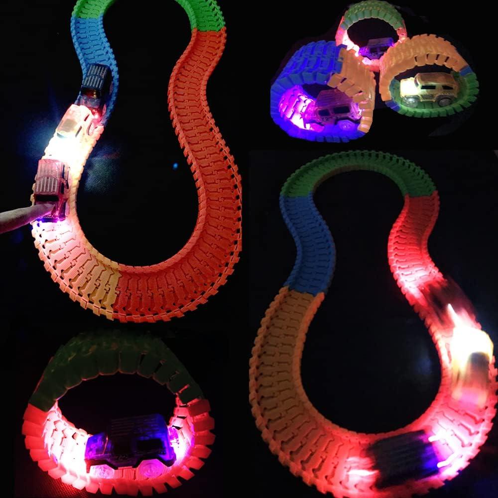 Coches de Pista LED Brillantes Kusikid - 3 Piezas para Niños