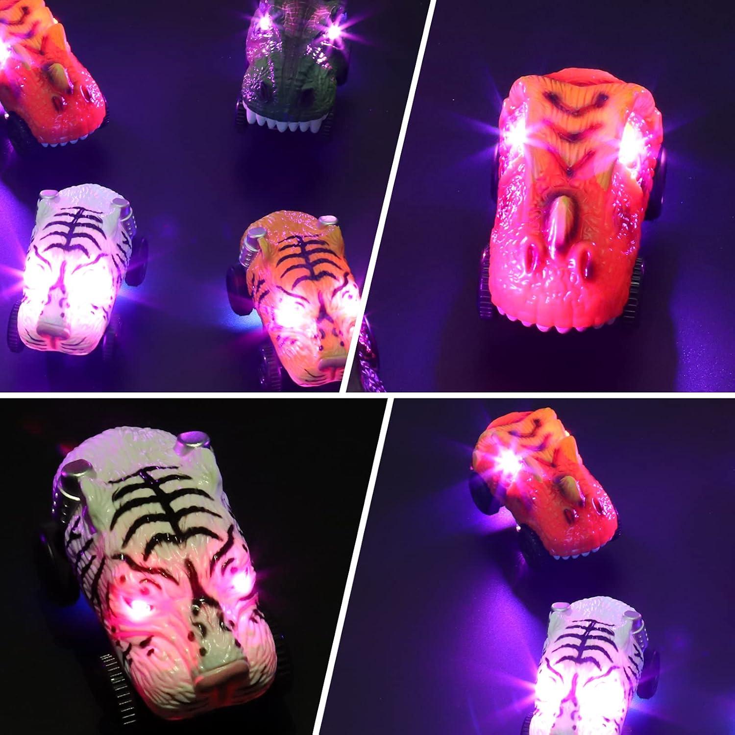 Coches de Pista Iluminados Save Unicorn - Paquete de 4