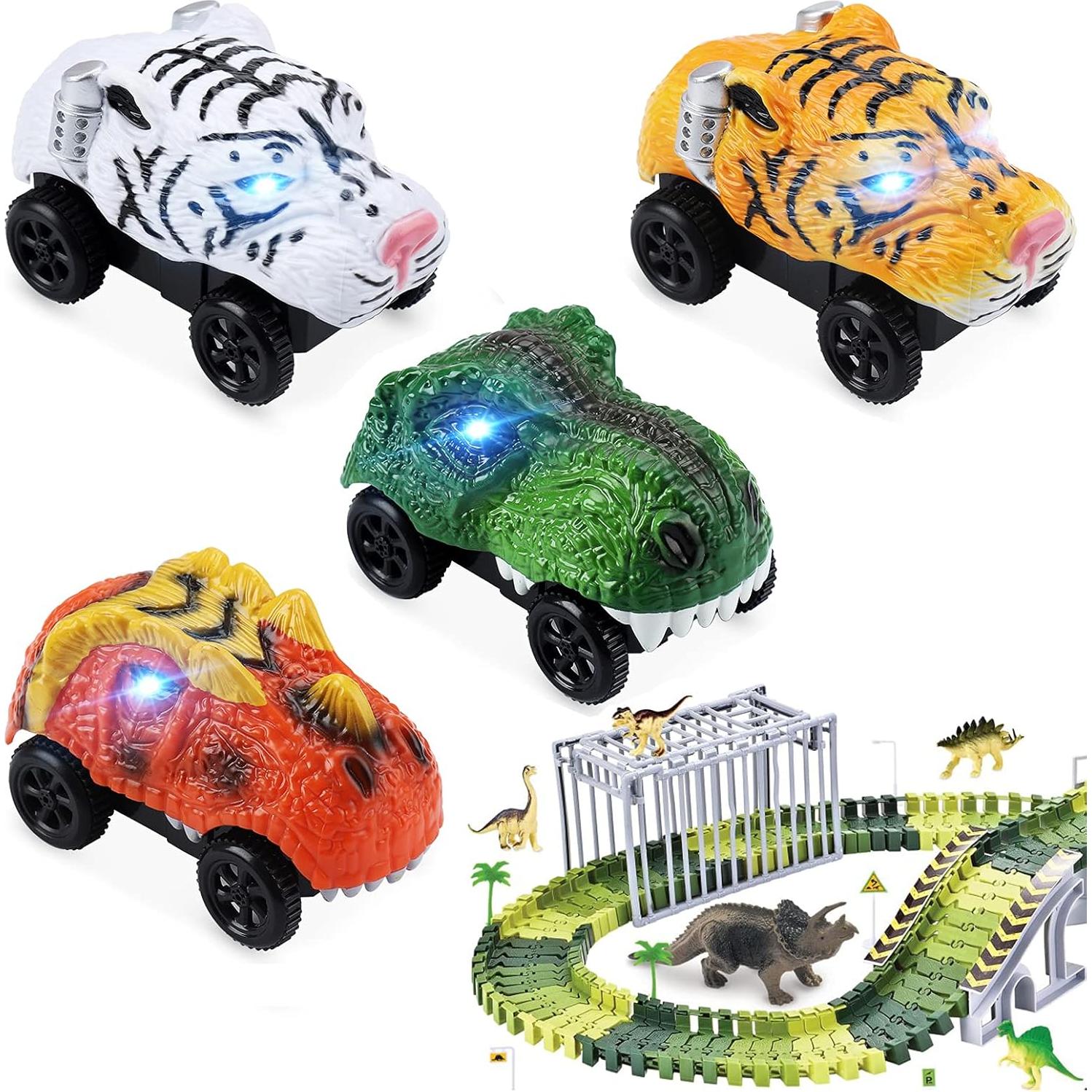 Coches de Pista Iluminados Save Unicorn - Paquete de 4