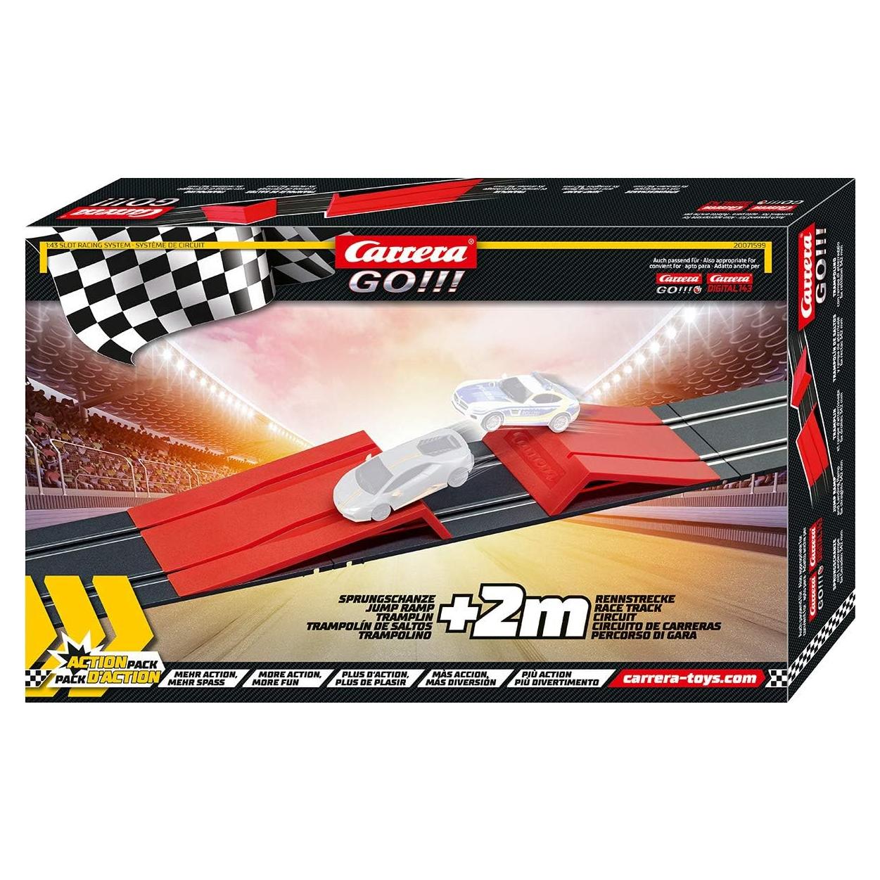 Paquete de Acción Carrera Go! con Rampa y Pistas 1:43