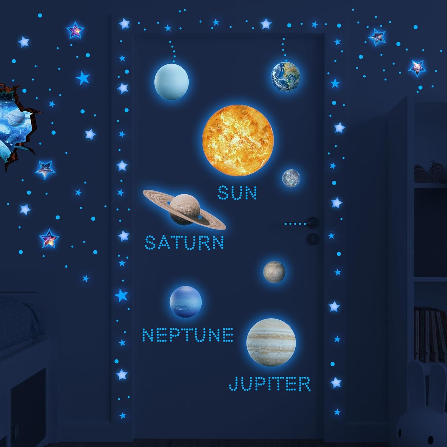 Calcomanías de Pared Robmoda Sistema Solar Brillantes