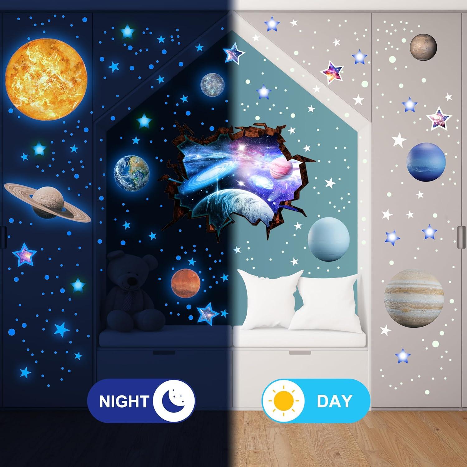 Calcomanías de Pared Robmoda Sistema Solar Brillantes