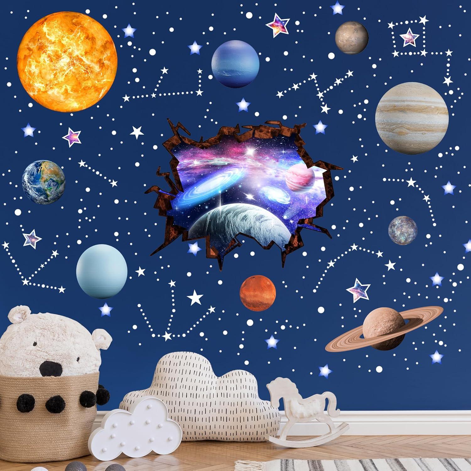 Calcomanías de Pared Robmoda Sistema Solar Brillantes