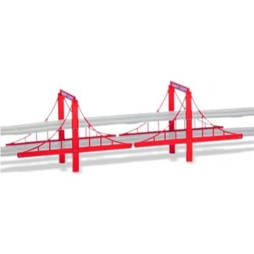 Conjunto de Puentes Carrera Mediano Rojo 4 Piezas