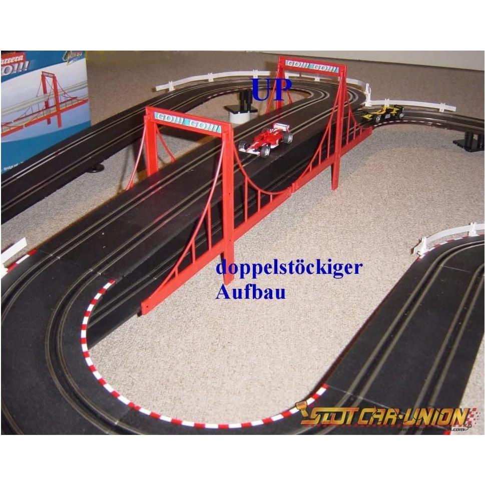 Conjunto de Puentes Carrera Mediano Rojo 4 Piezas