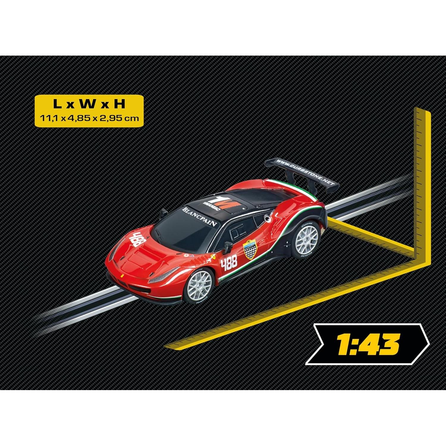 Coche de Slot Carrera GO Ferrari 488 GT3 1:43 Multicolor