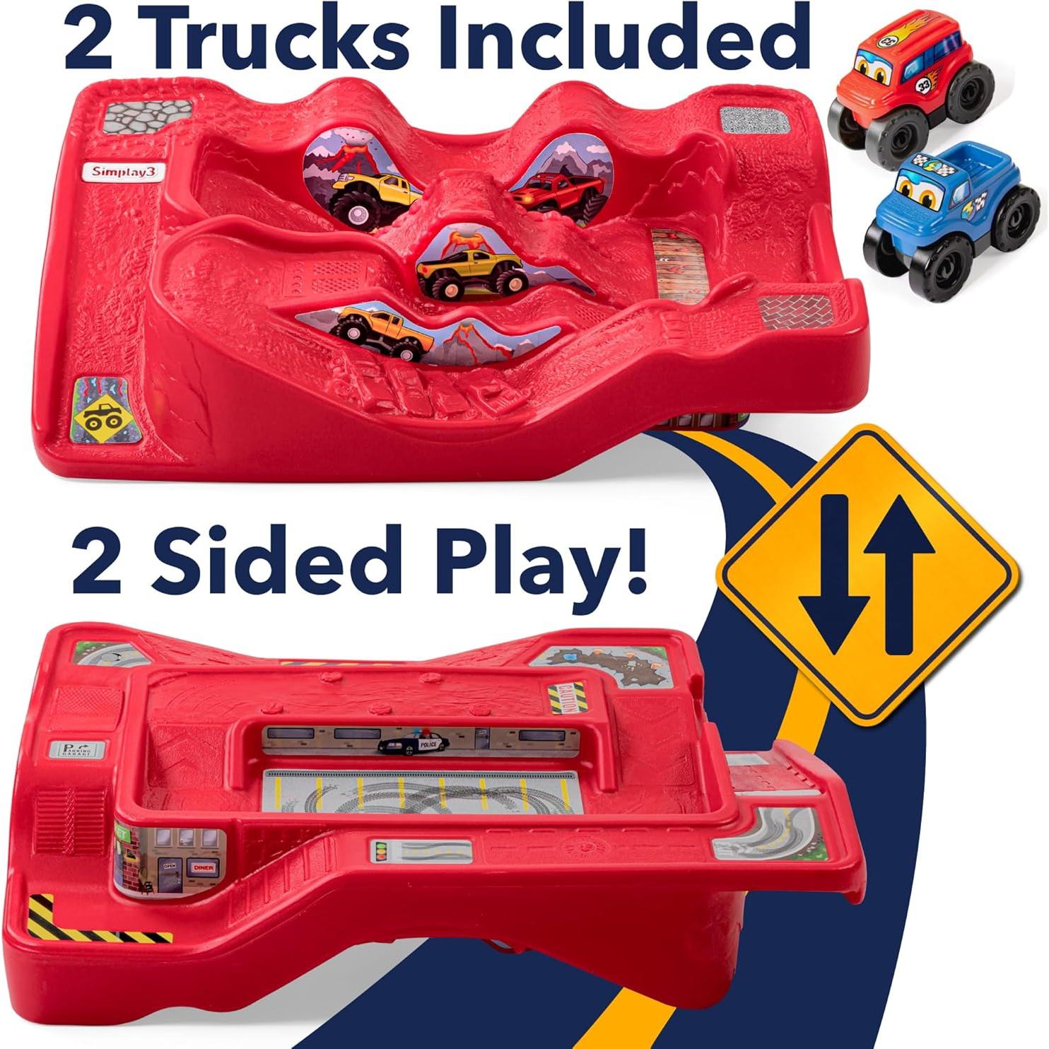 Mesa de Juego Pista de Carreras Simplay3 con 2 Camiones