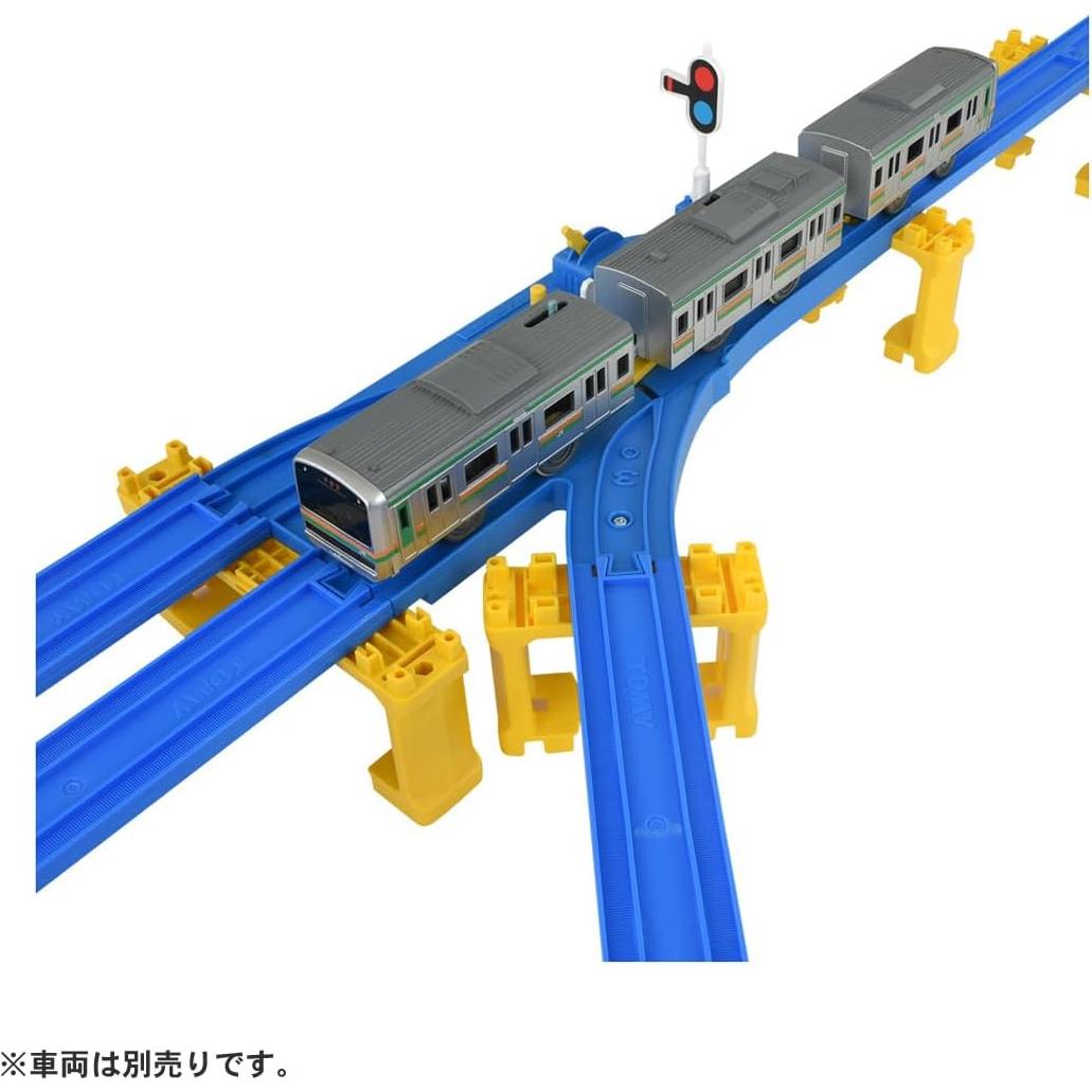 Vía de tren Plarail Takara Tomy Riel Recto 19x41cm