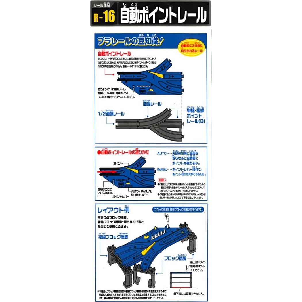 Vía de tren Plarail Takara Tomy Riel Recto 19x41cm