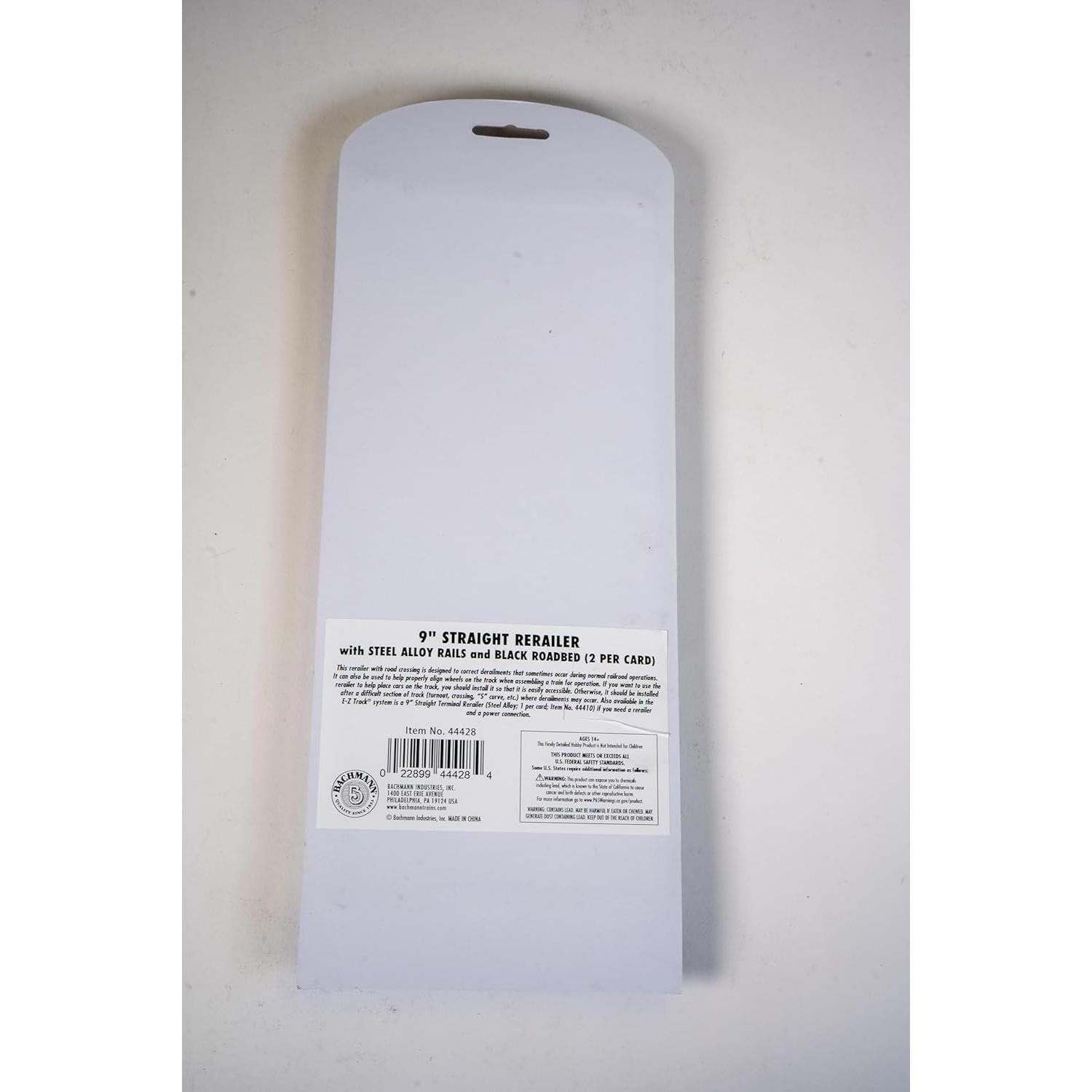 Riel Rerailer E-Z Track Bachmann 23 cm Acero Escala HO