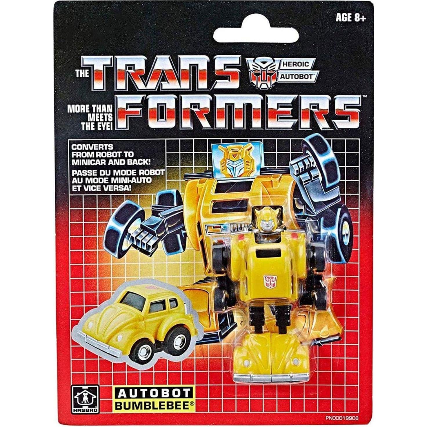 Figura de Acción Transformers G1 Bumblebee 3" Hasbro