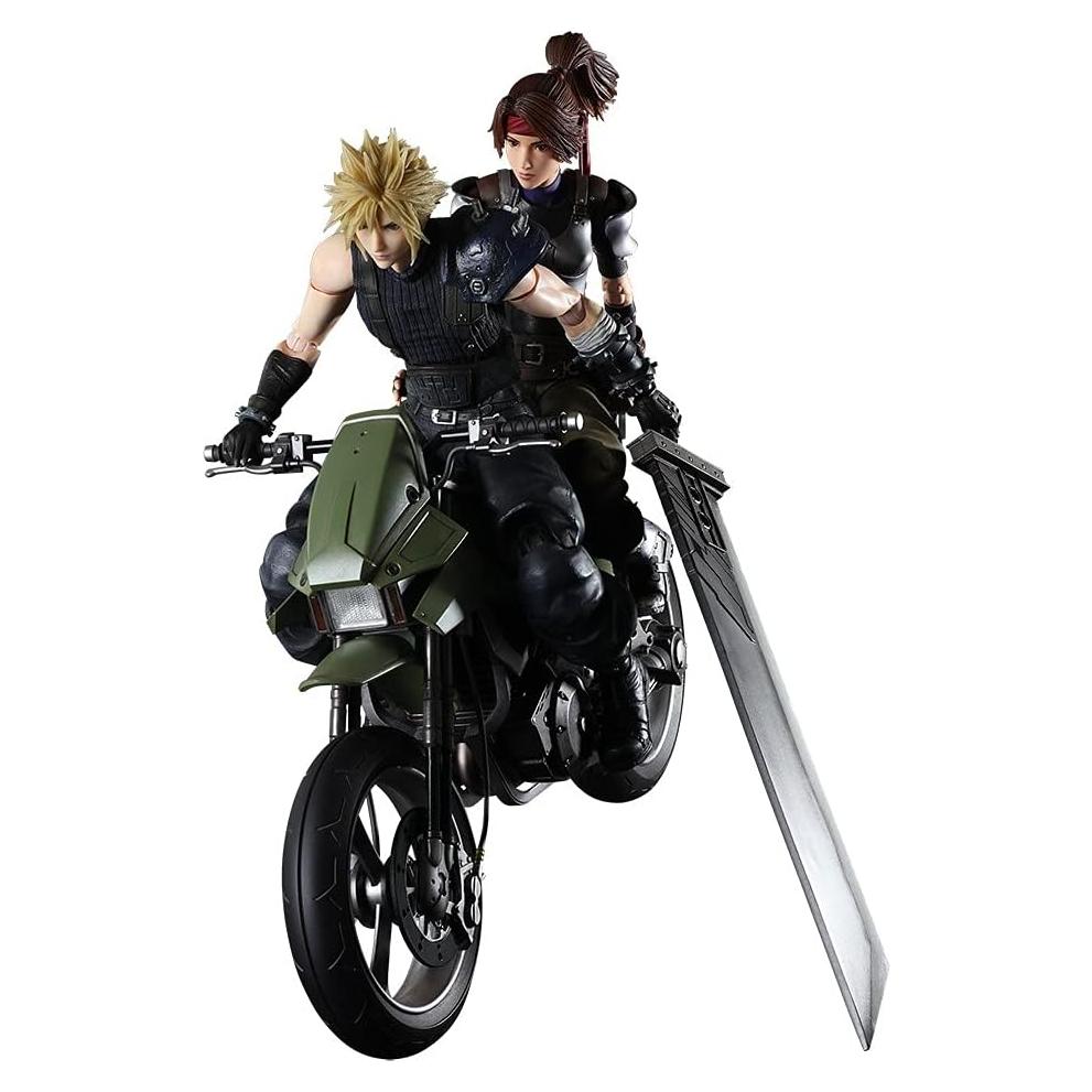 Figura de Acción Final Fantasy VII Remake Jessie y Cloud con Bicicleta