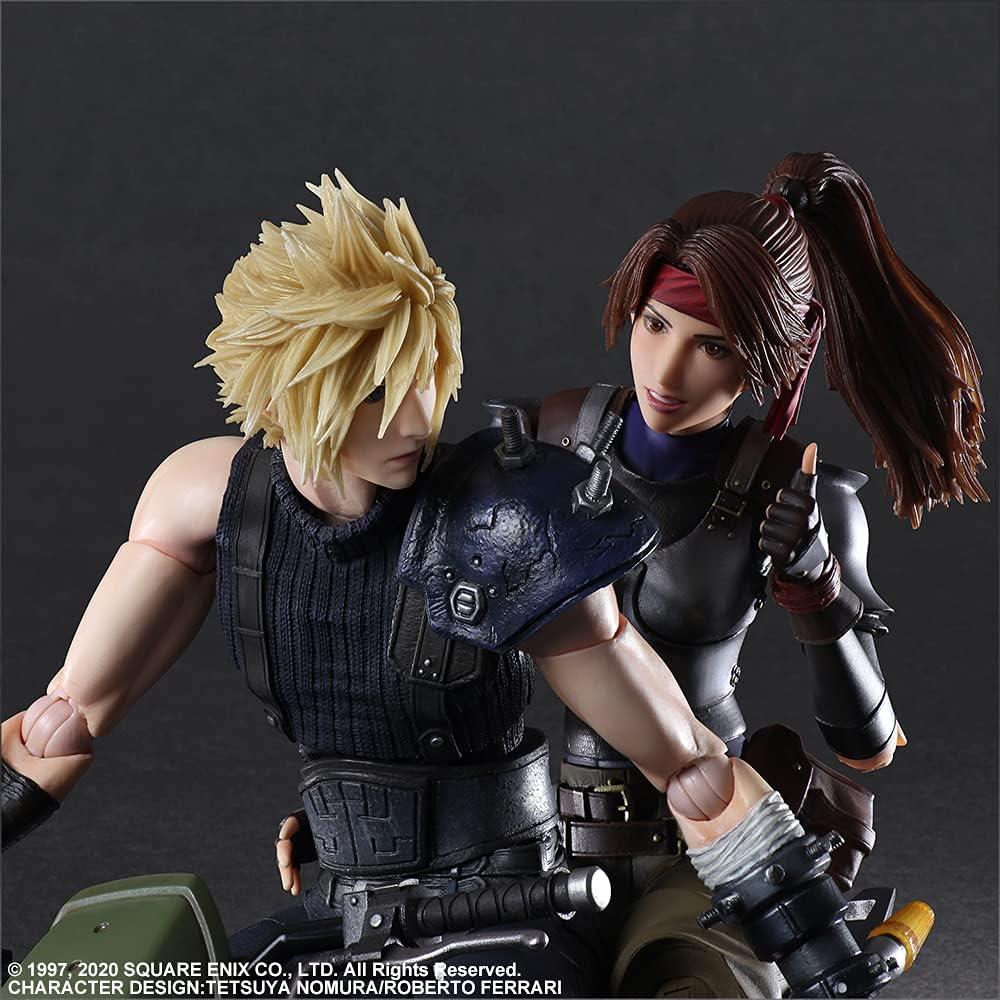 Figura de Acción Final Fantasy VII Remake Jessie y Cloud con Bicicleta