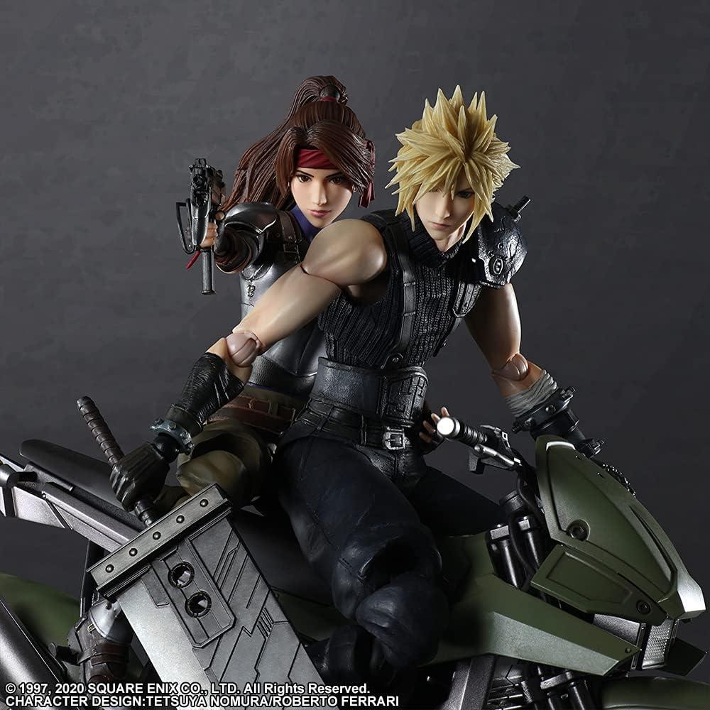 Figura de Acción Final Fantasy VII Remake Jessie y Cloud con Bicicleta