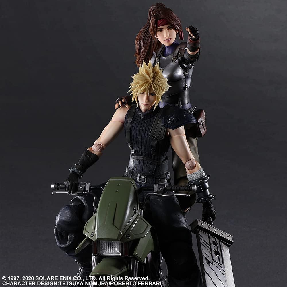 Figura de Acción Final Fantasy VII Remake Jessie y Cloud con Bicicleta