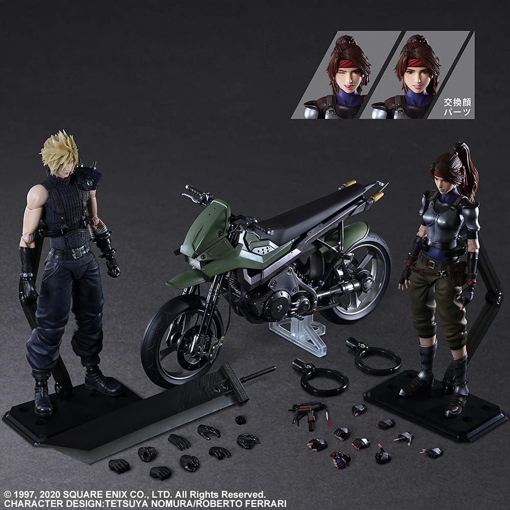Figura de Acción Final Fantasy VII Remake Jessie y Cloud con Bicicleta