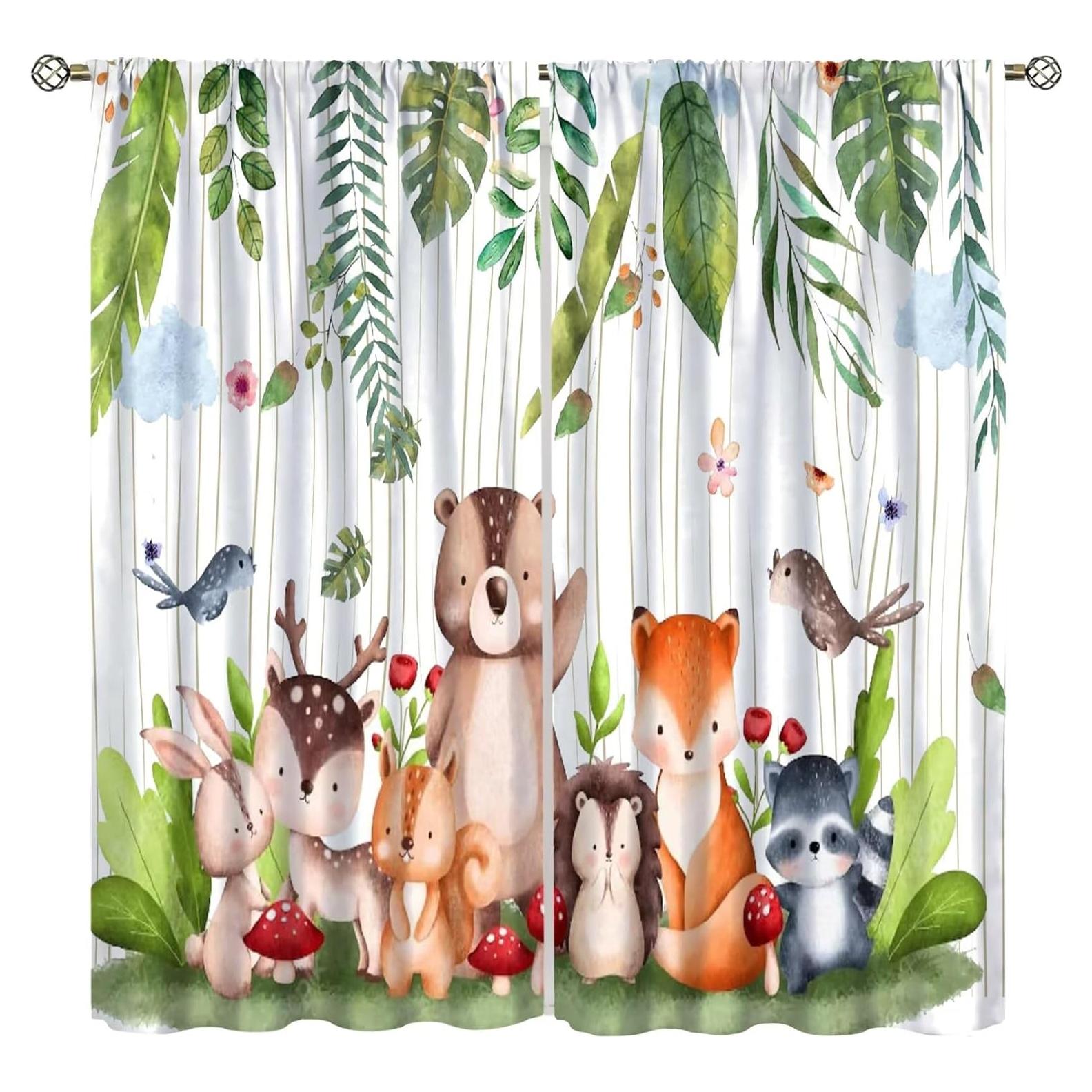 Cortinas Trelemek Animales del Bosque 139.7x160.02 cm