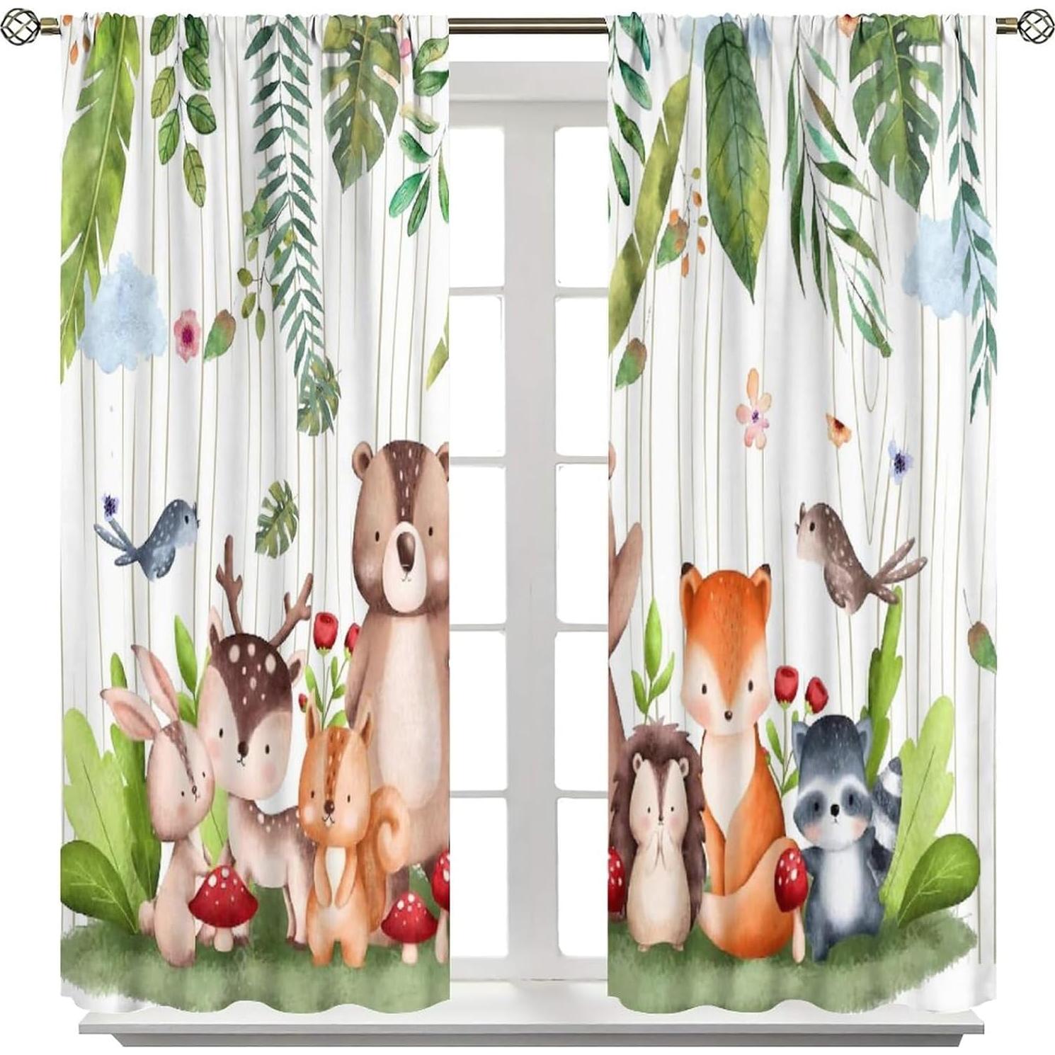Cortinas Trelemek Animales del Bosque 139.7x160.02 cm