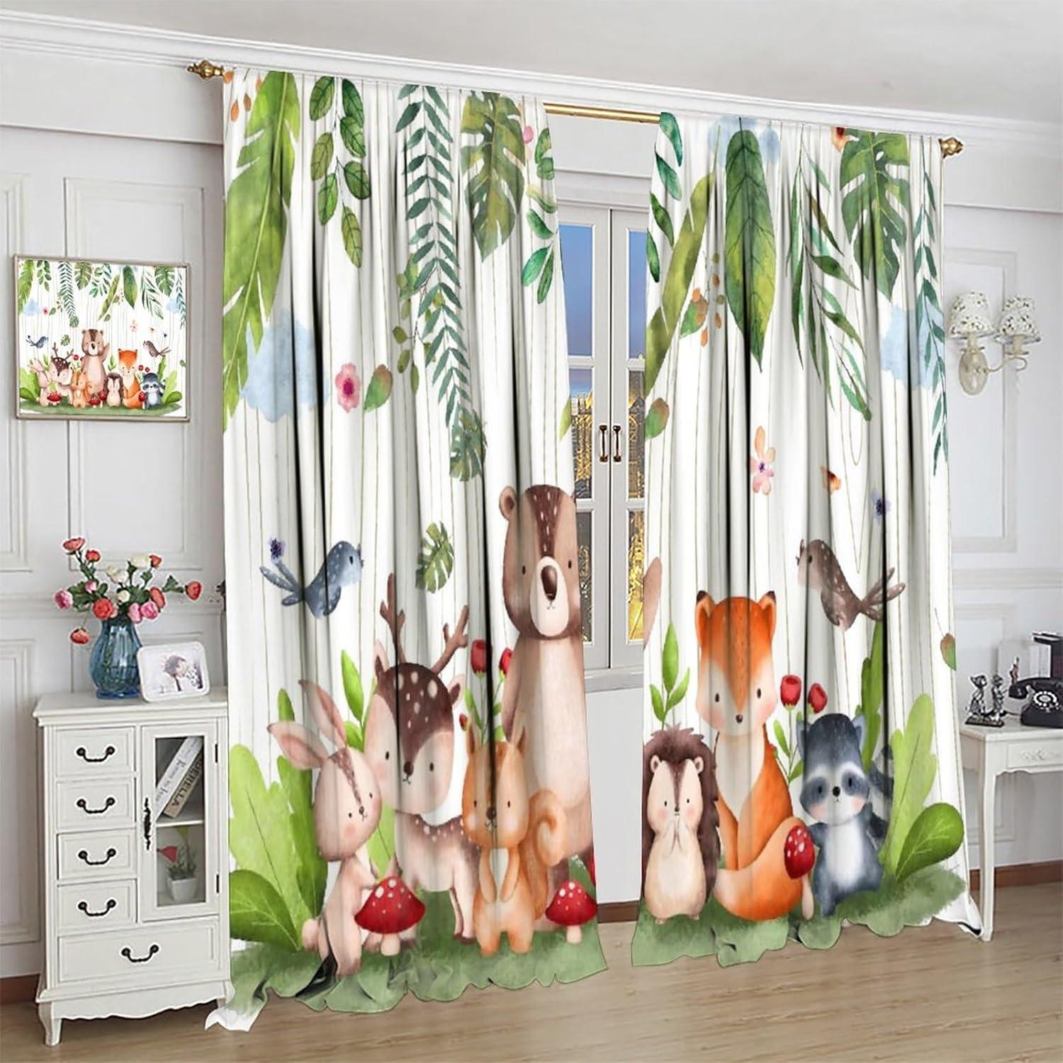 Cortinas Trelemek Animales del Bosque 139.7x160.02 cm