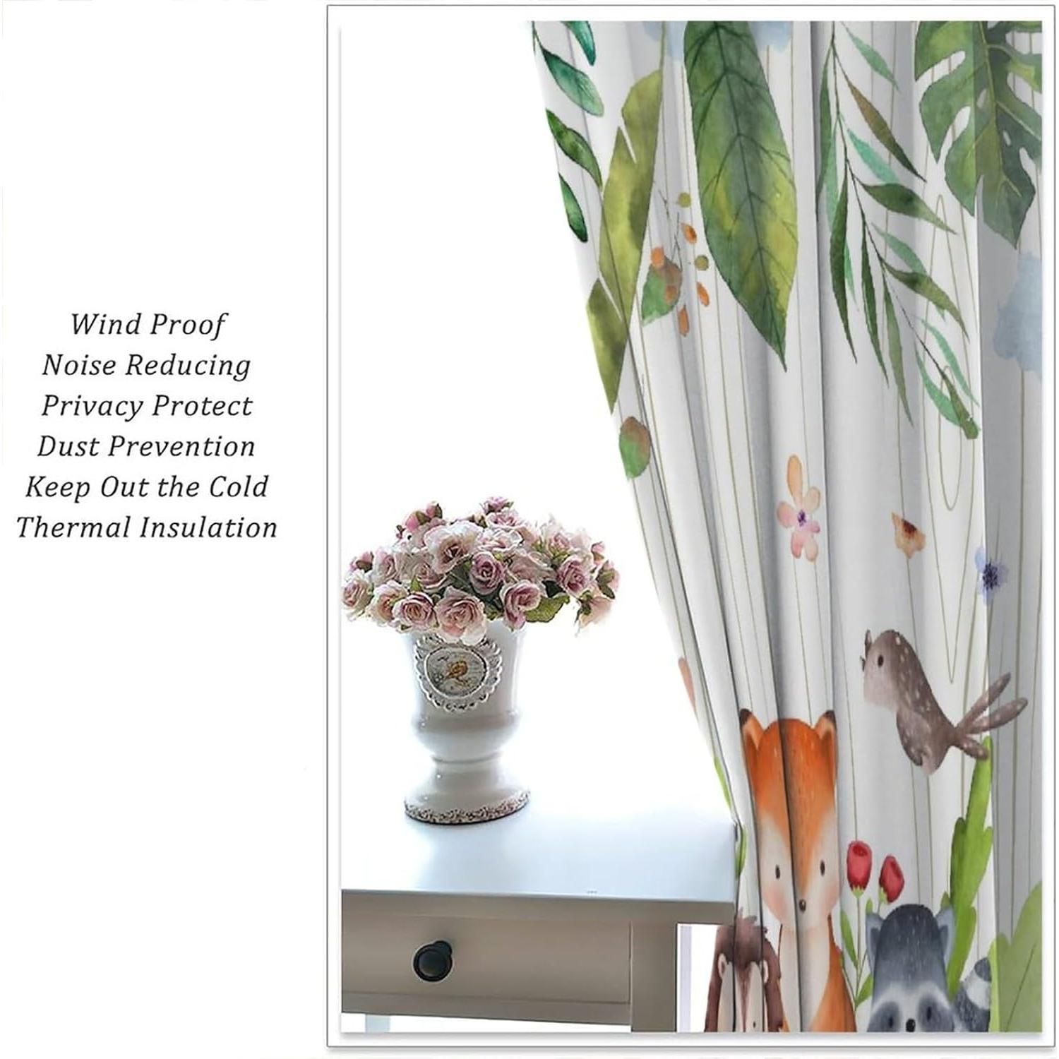 Cortinas Trelemek Animales del Bosque 139.7x160.02 cm