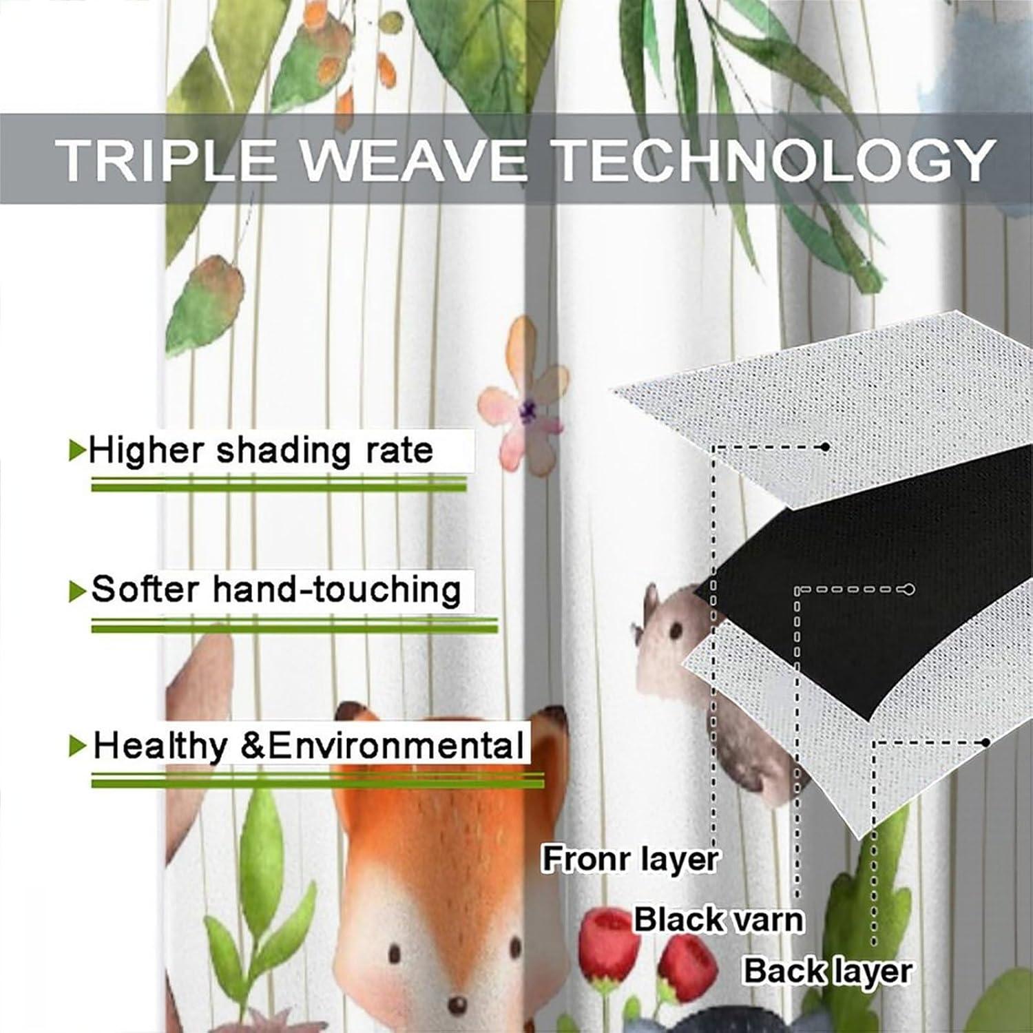 Cortinas Trelemek Animales del Bosque 139.7x160.02 cm